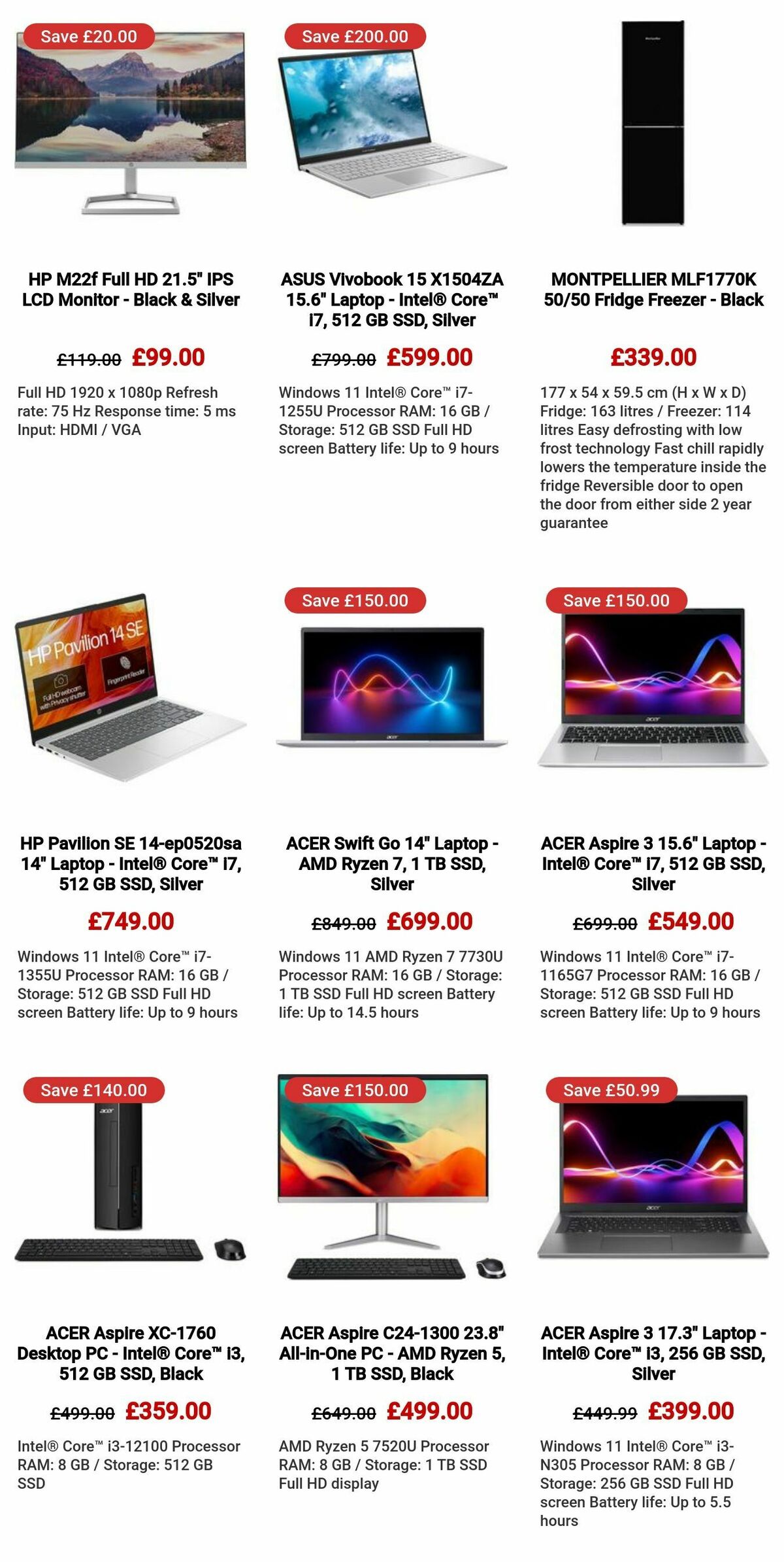 Currys Offers from 28 March