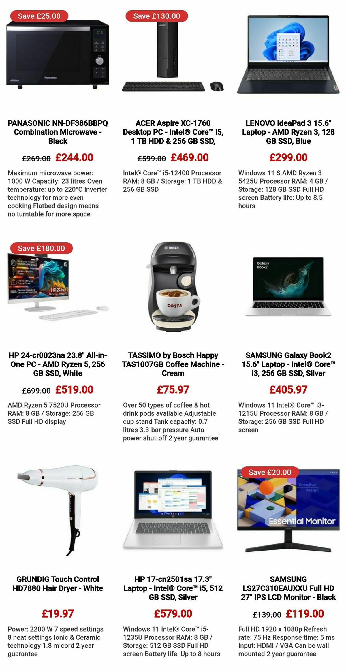 Currys Offers from 28 March