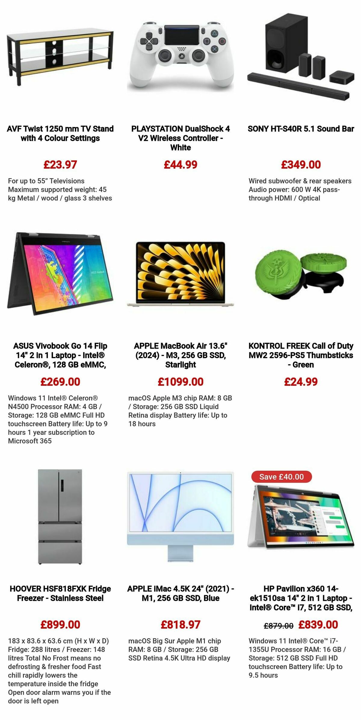 Currys Offers from 28 March