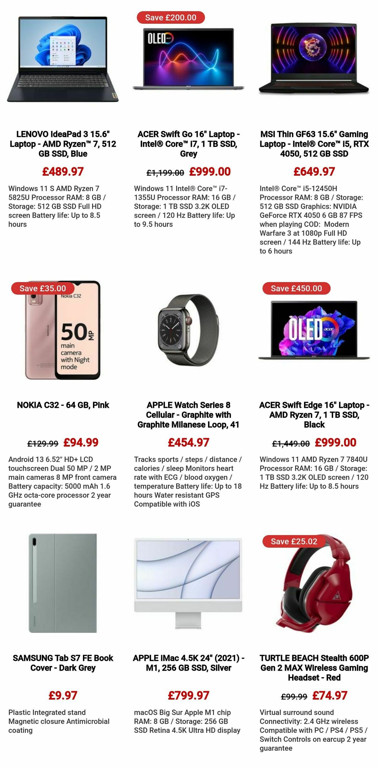 Currys Offers from 28 March