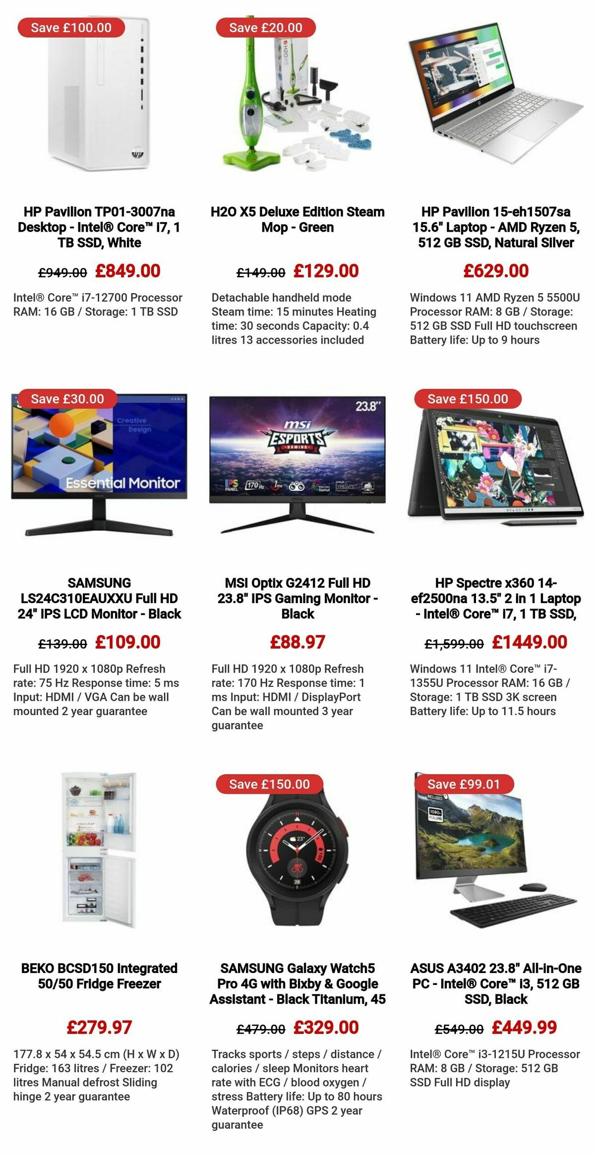 Currys Offers from 28 March