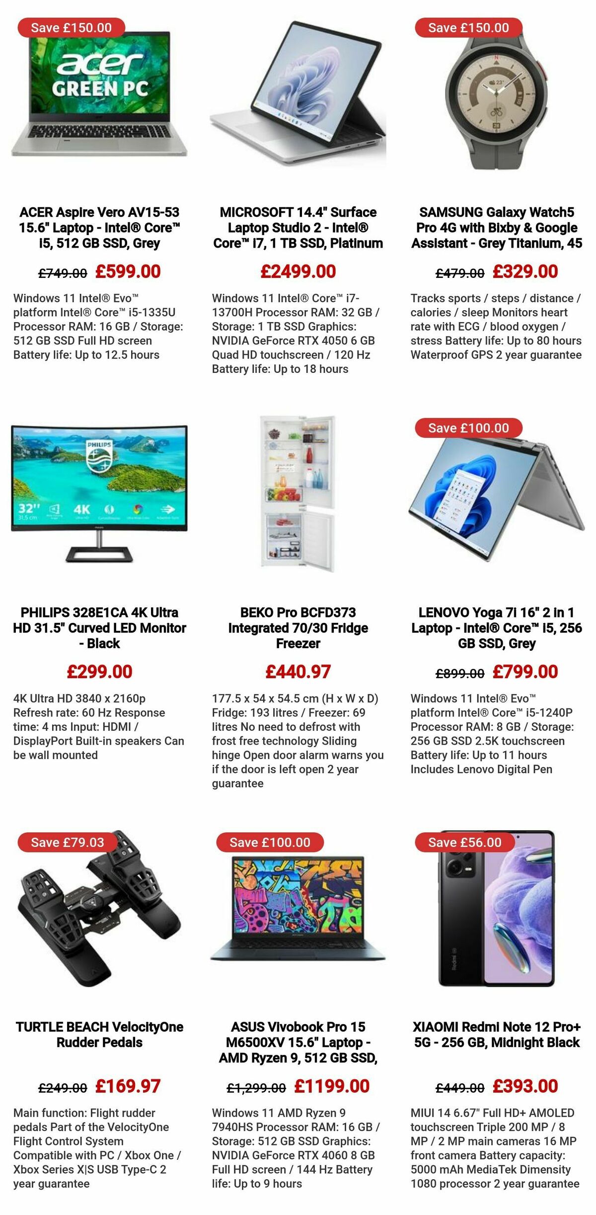 Currys Offers from 28 March