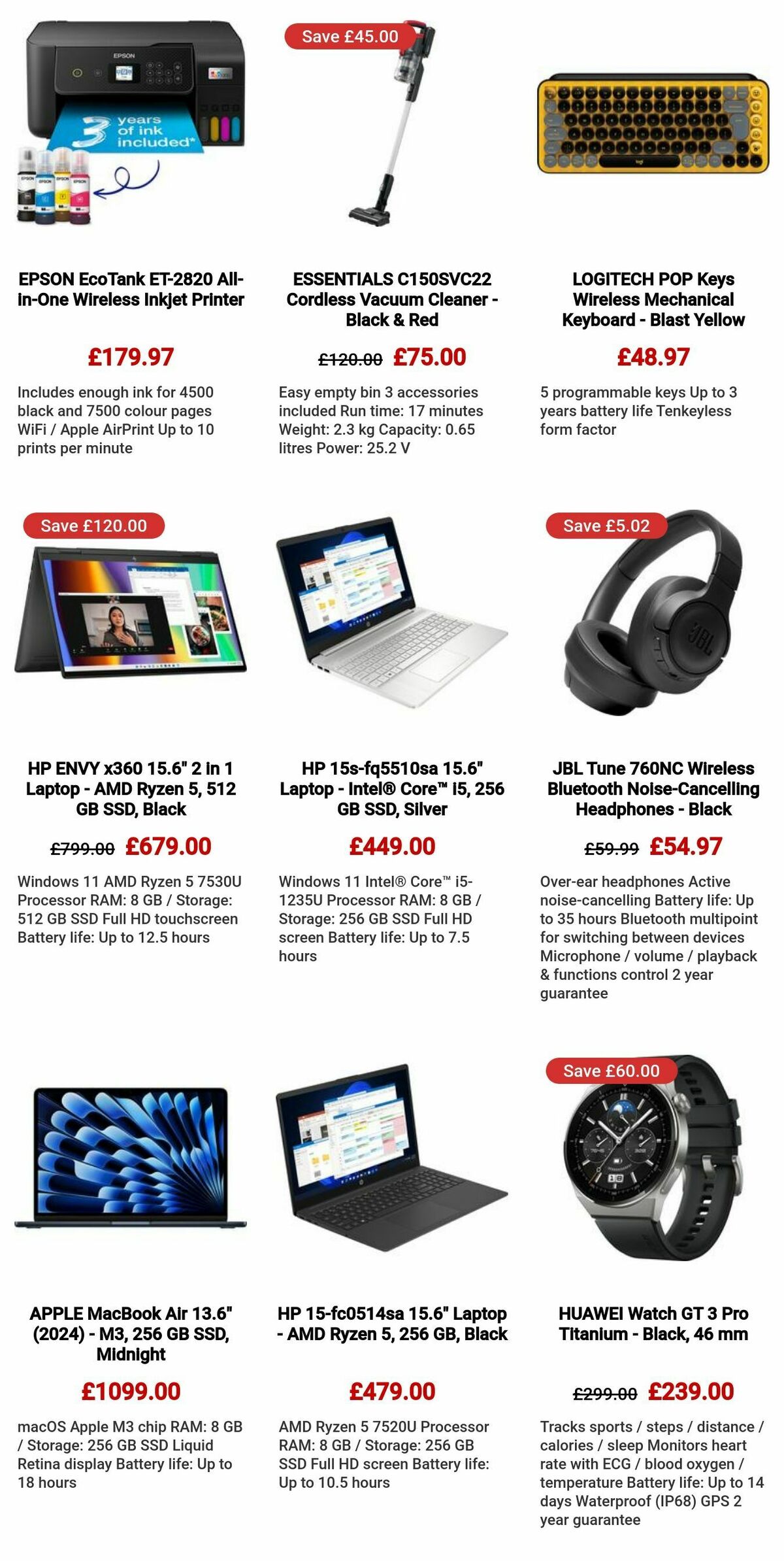 Currys Offers from 28 March