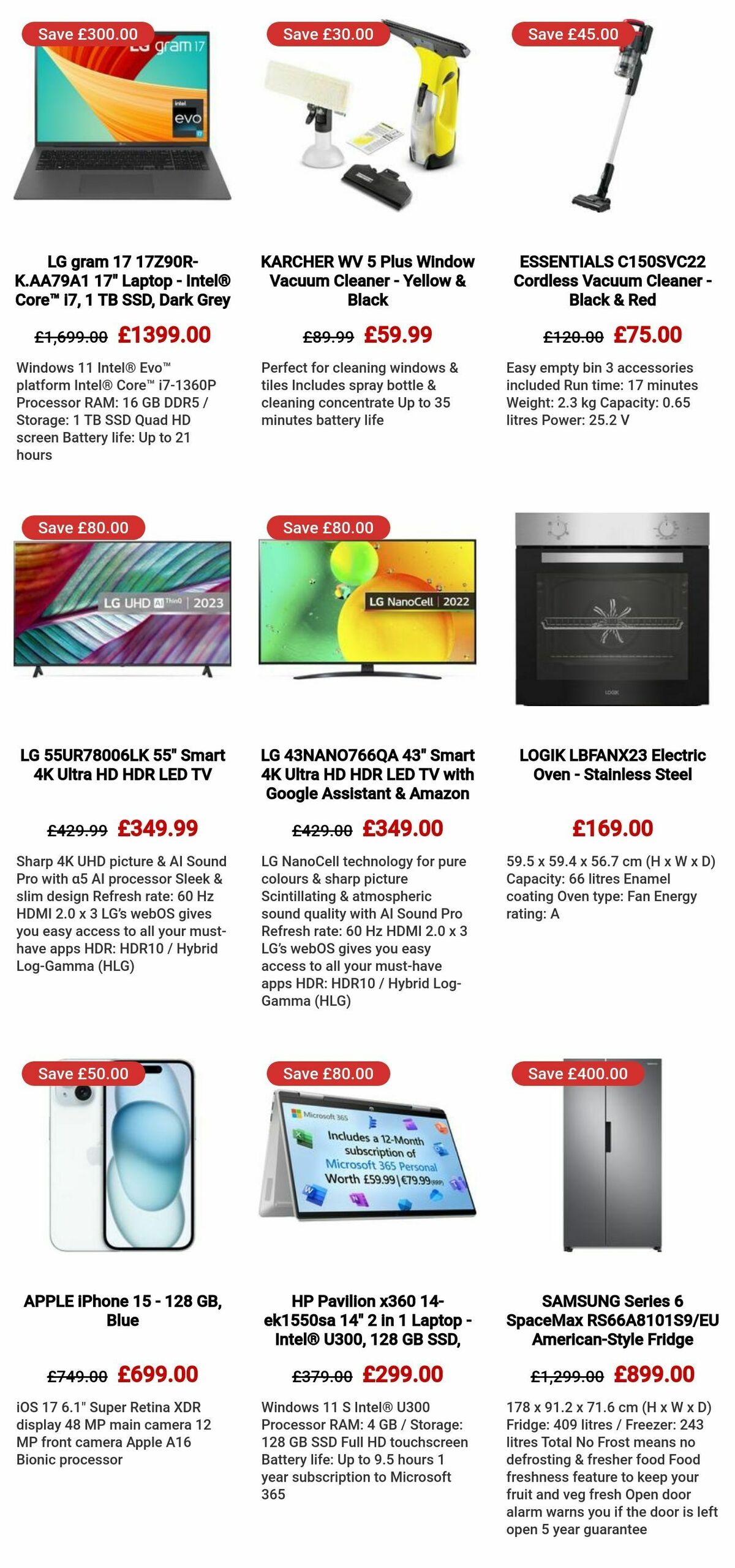 Currys Offers from 25 April