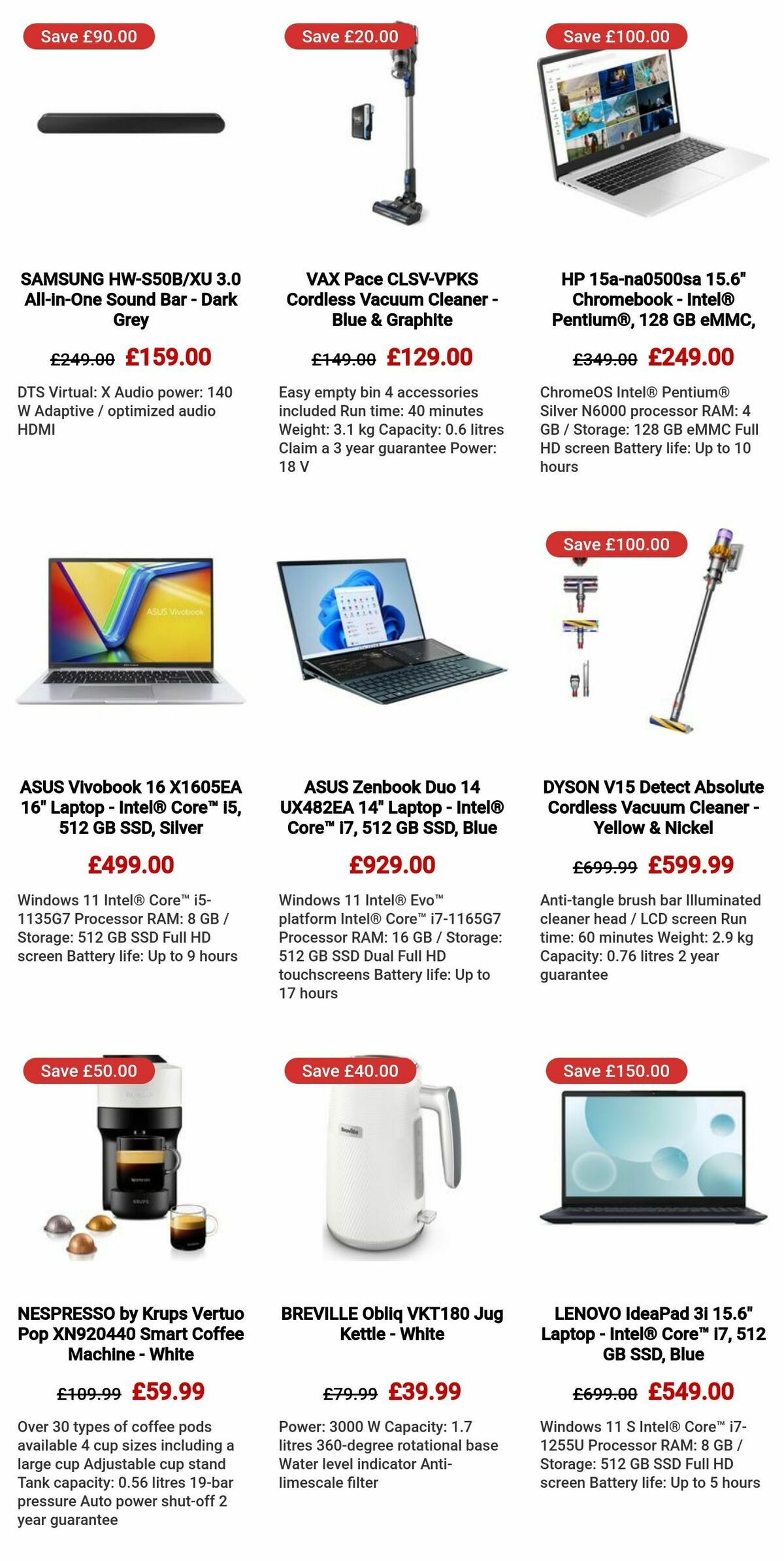 Currys Offers from 25 April