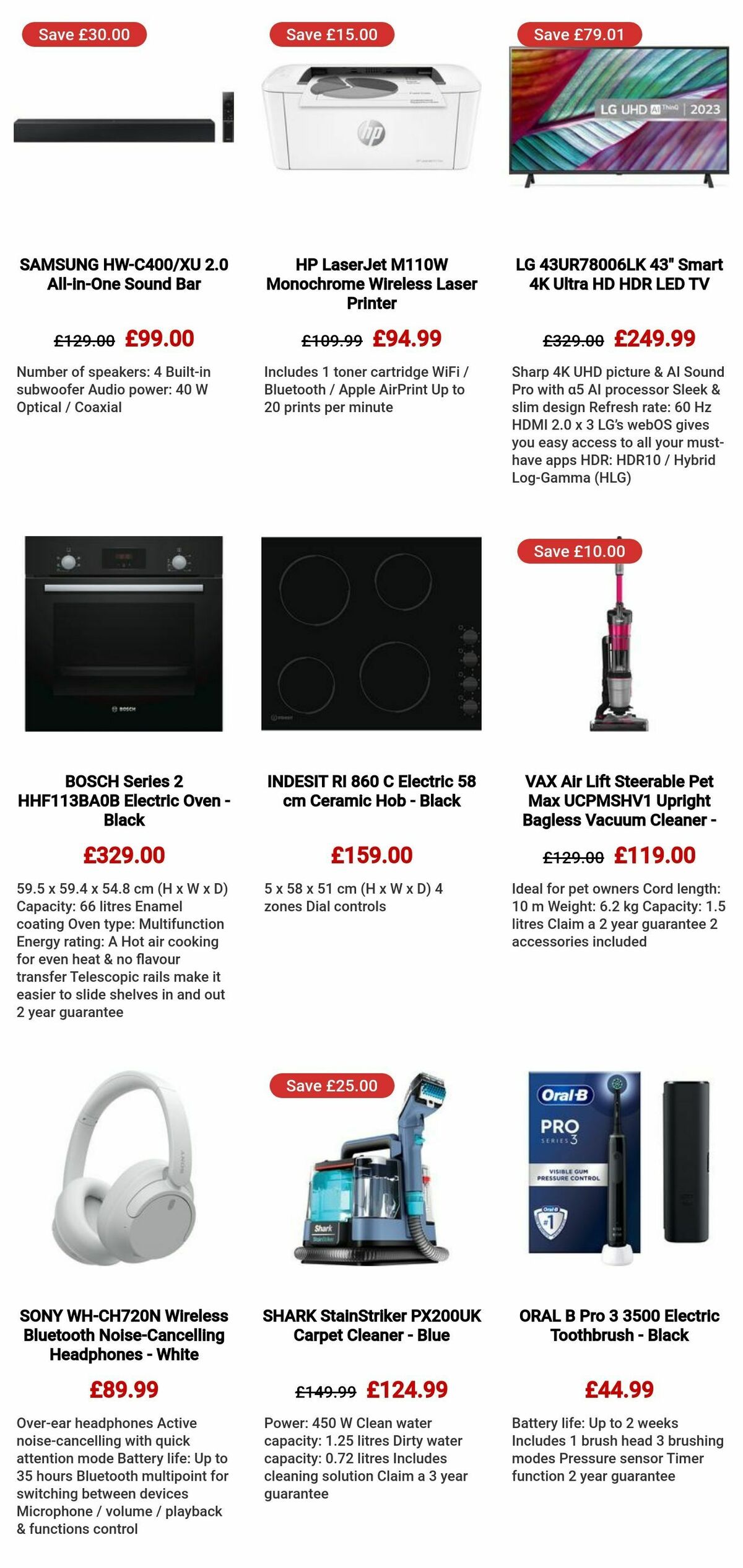 Currys Offers from 25 April