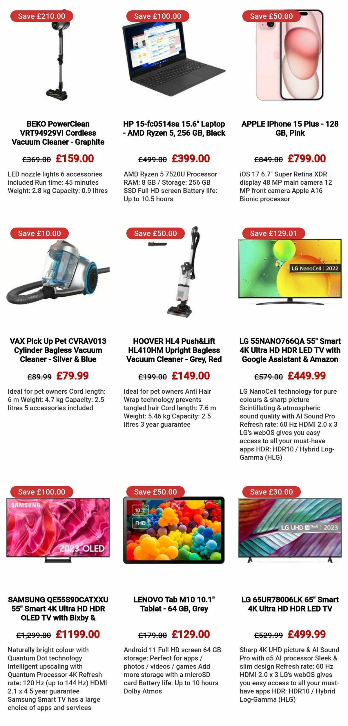 Currys Offers from 25 April