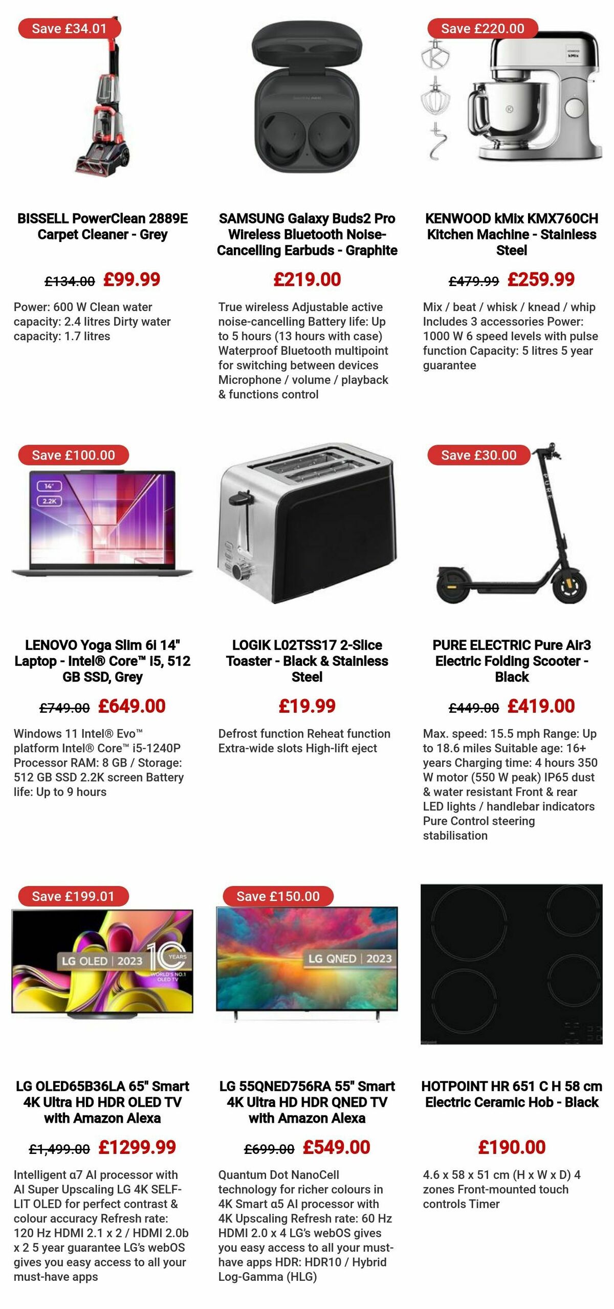 Currys Offers from 25 April