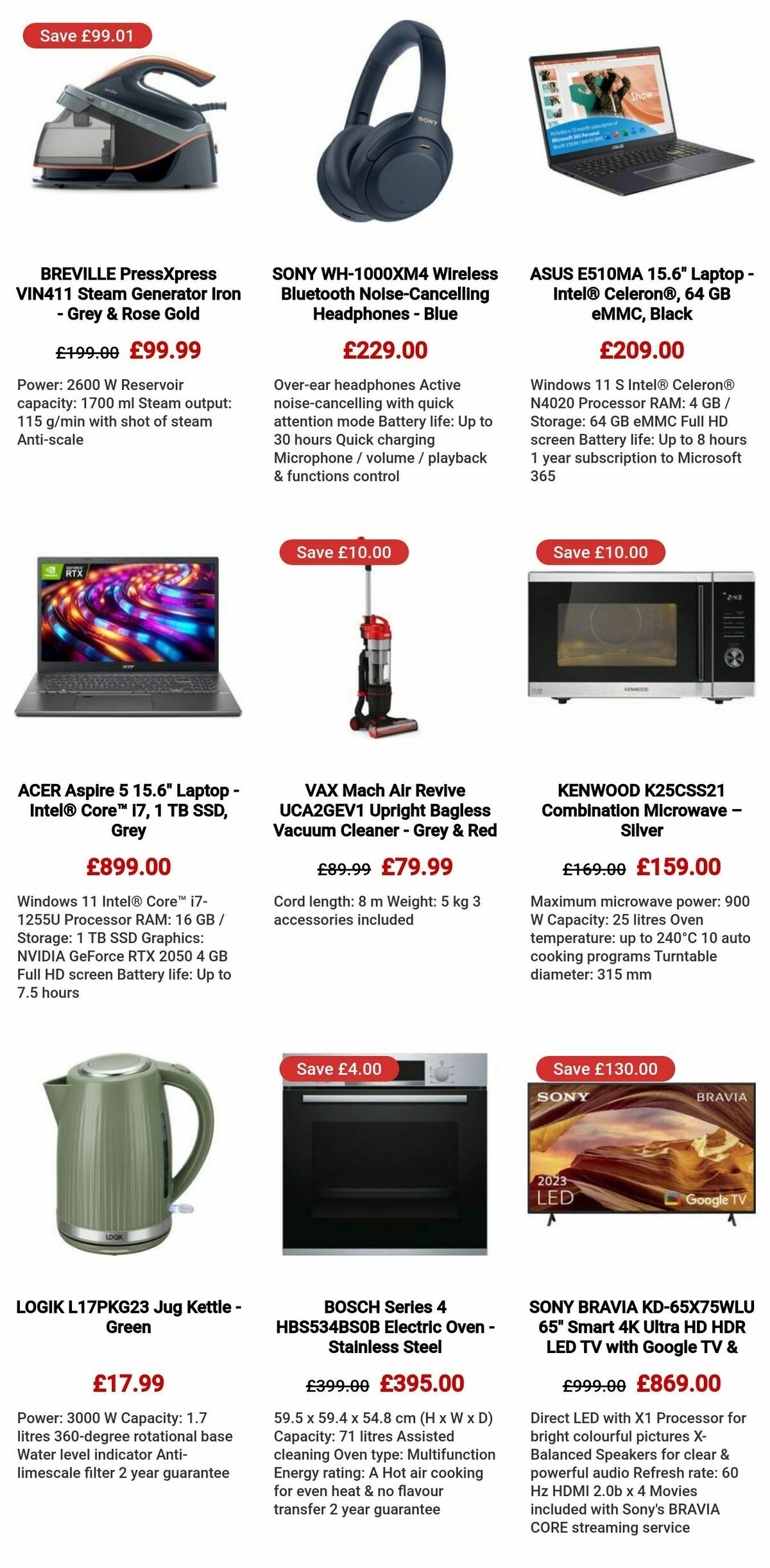 Currys Offers from 25 April