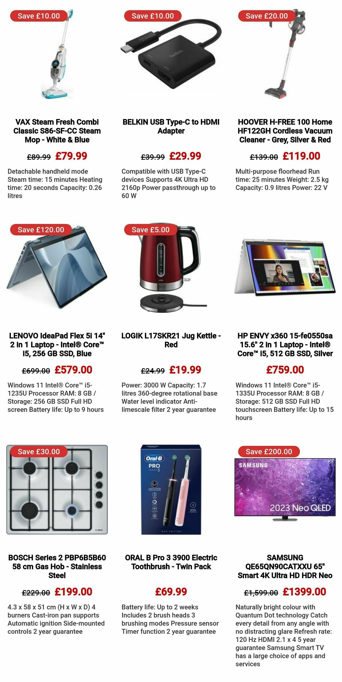 Currys Offers from 25 April