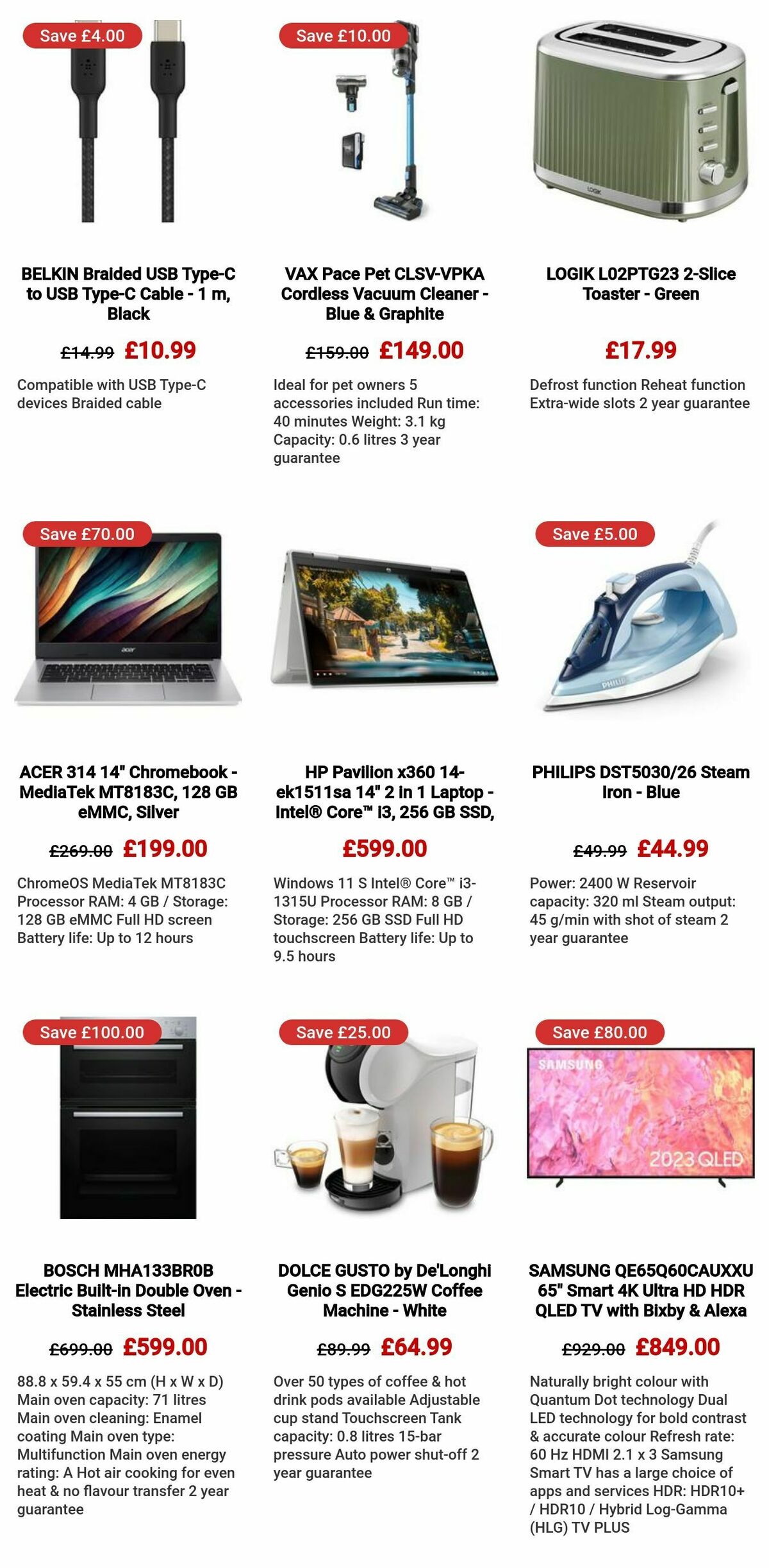 Currys Offers from 25 April