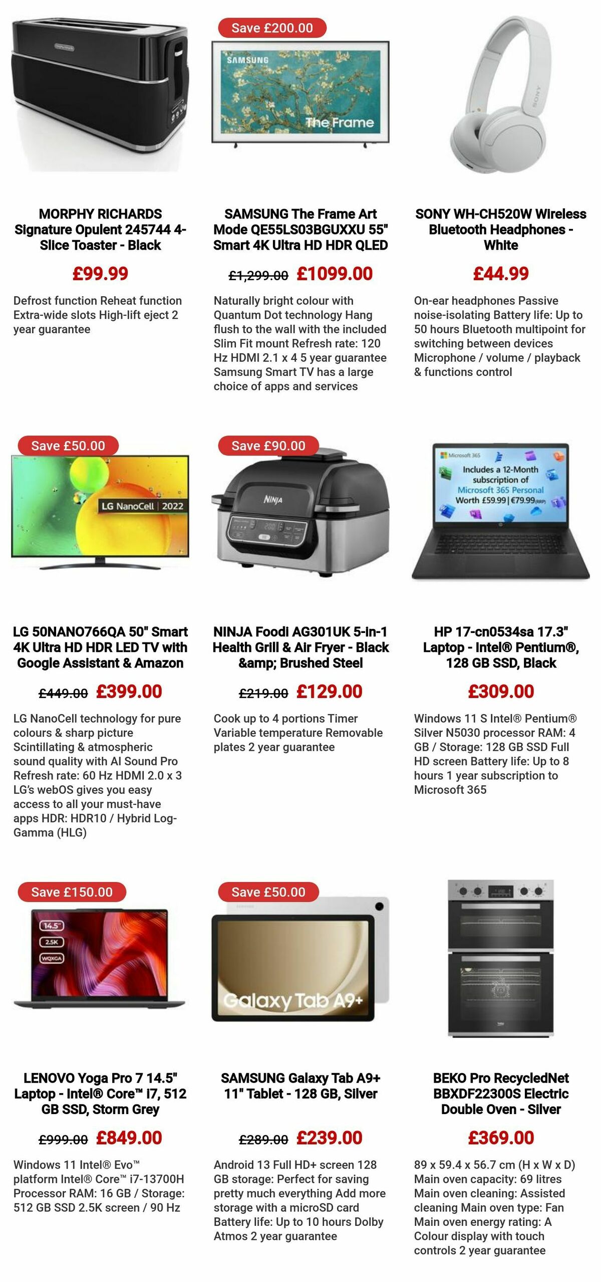 Currys Offers from 25 April