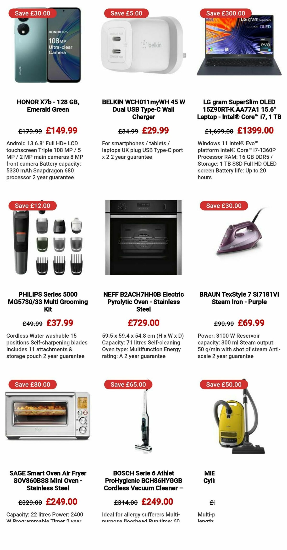 Currys Offers from 25 April