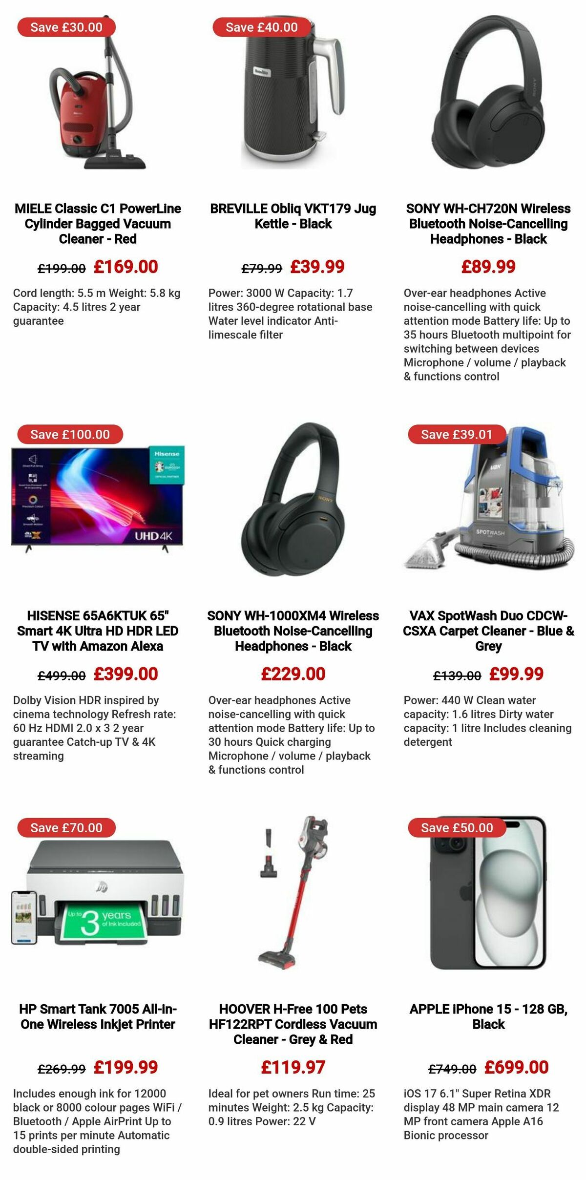 Currys Offers from 25 April