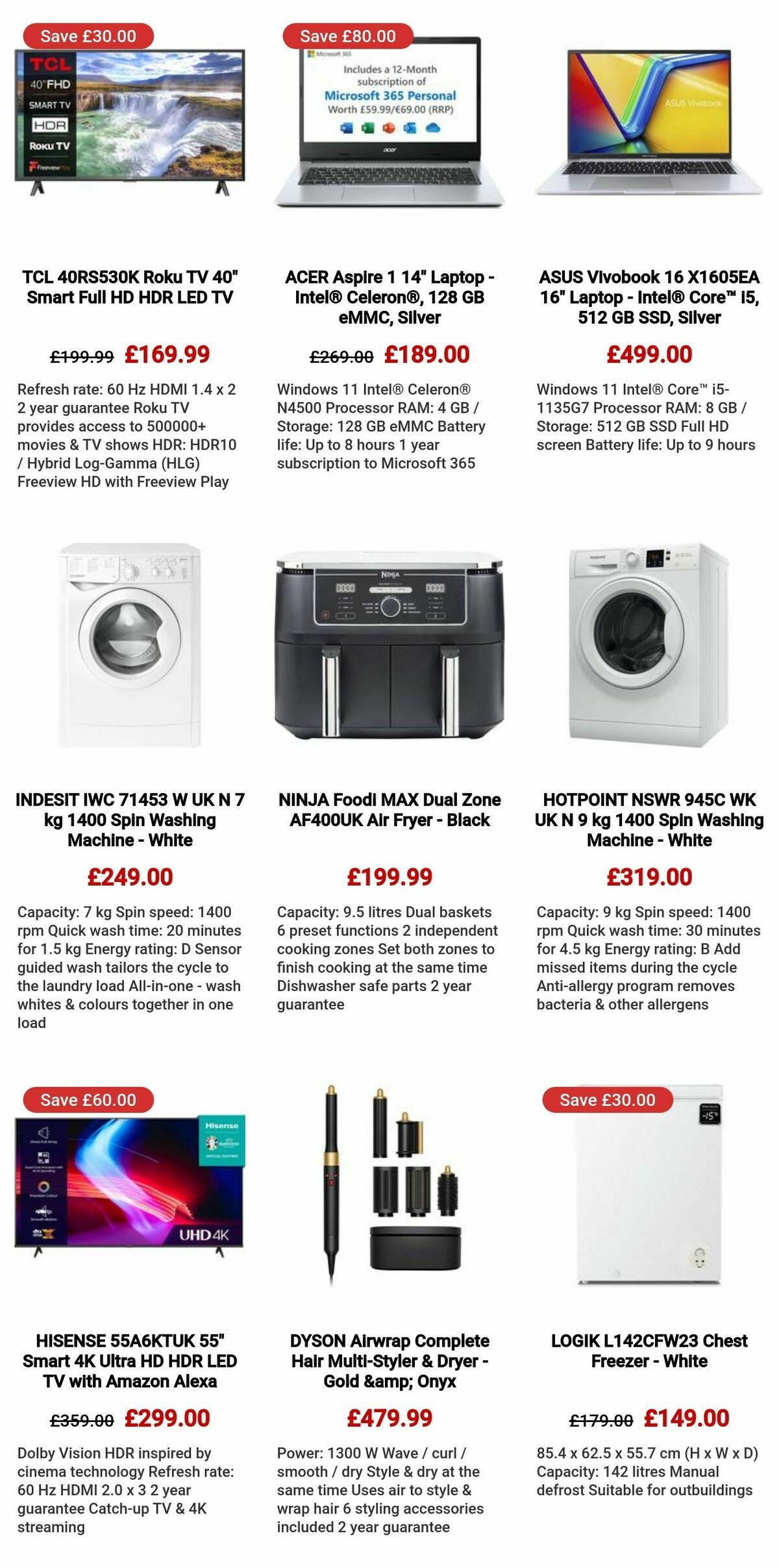 Currys Offers from 9 May