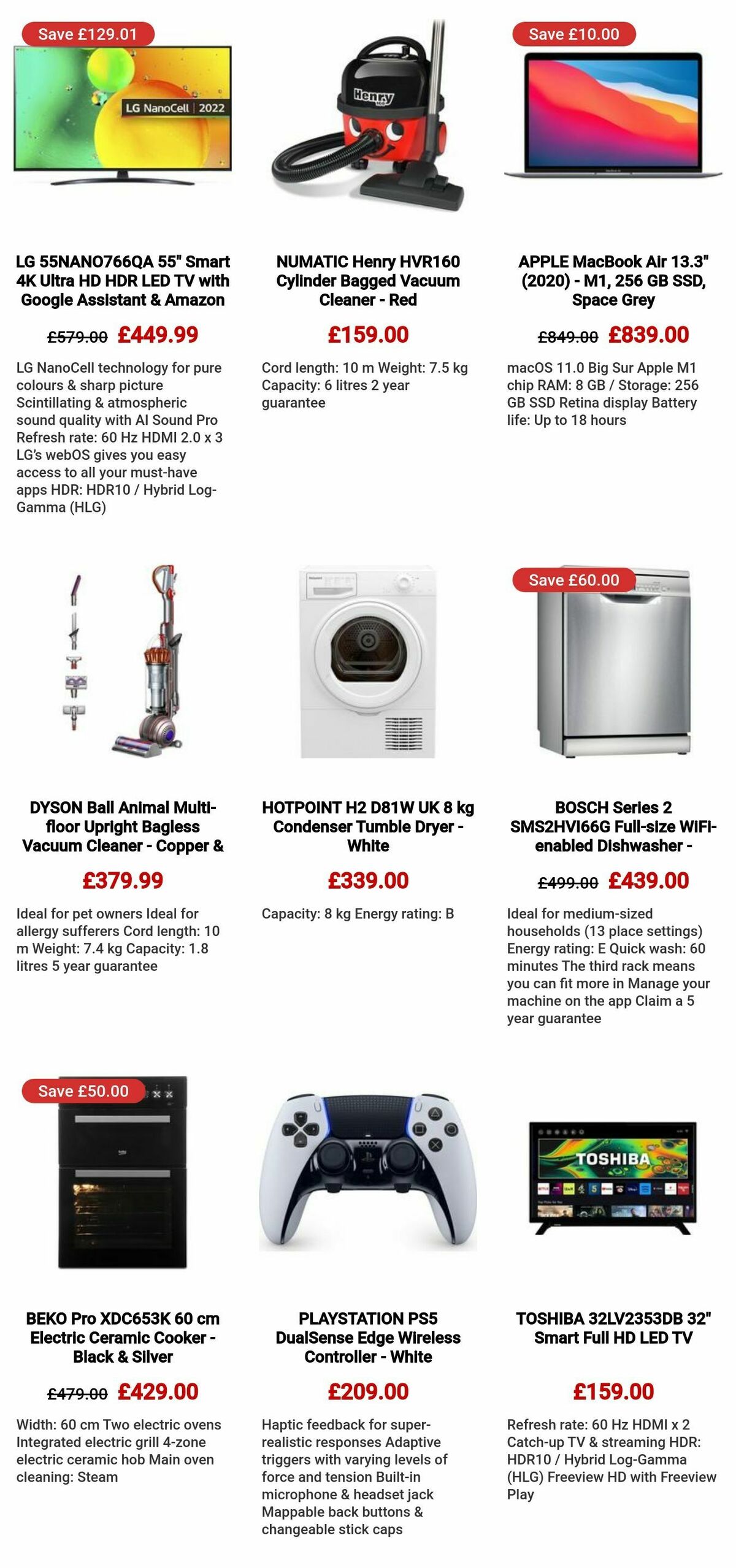 Currys Offers from 9 May