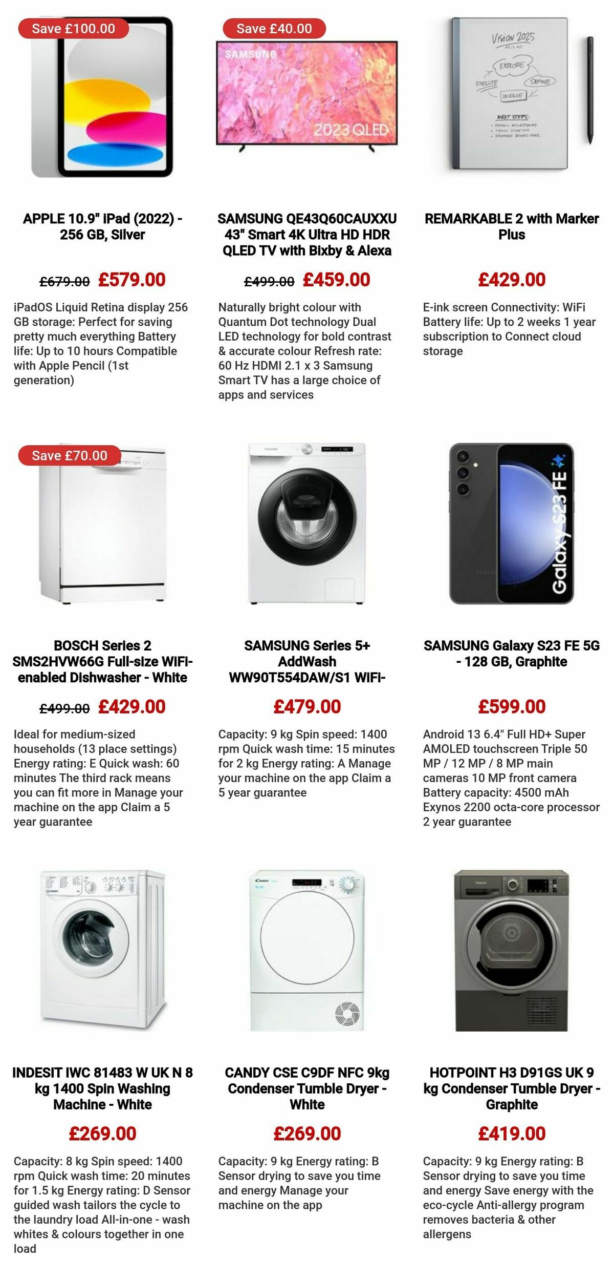 Currys Offers from 9 May