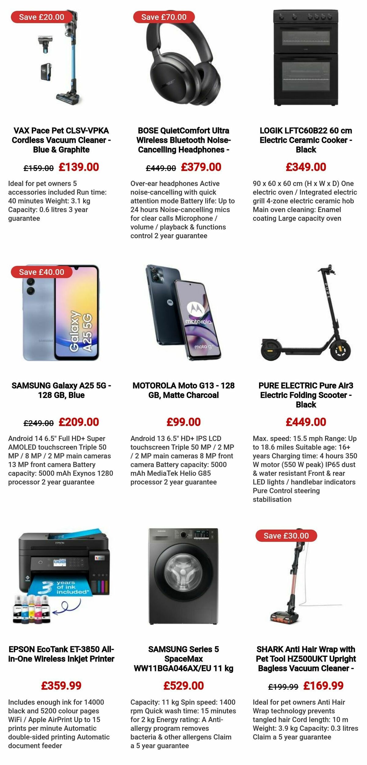 Currys Offers from 9 May