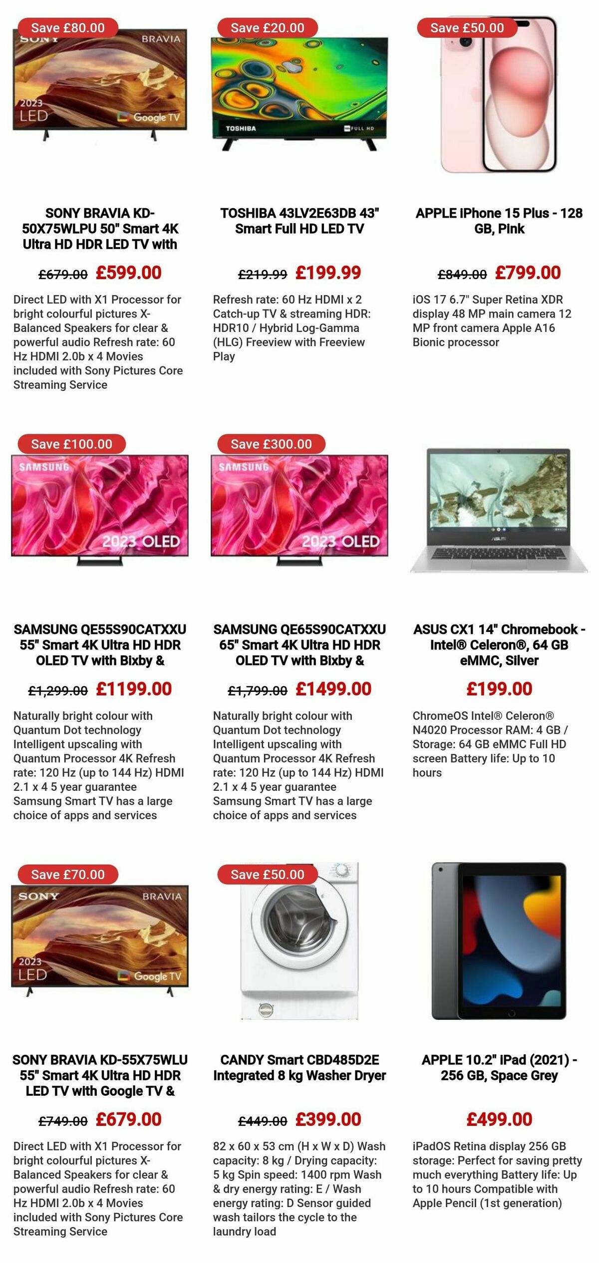 Currys Offers from 9 May