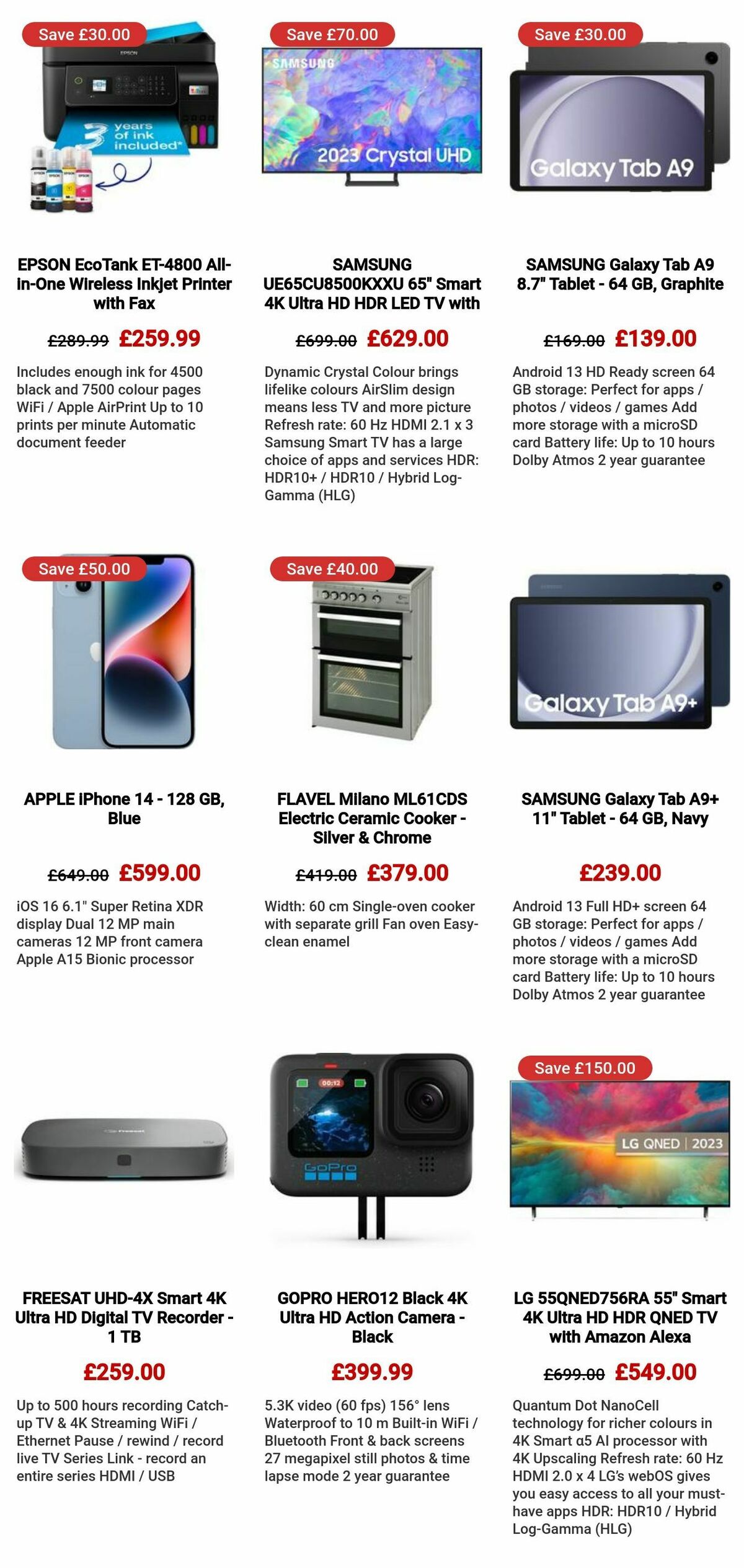 Currys Offers from 9 May