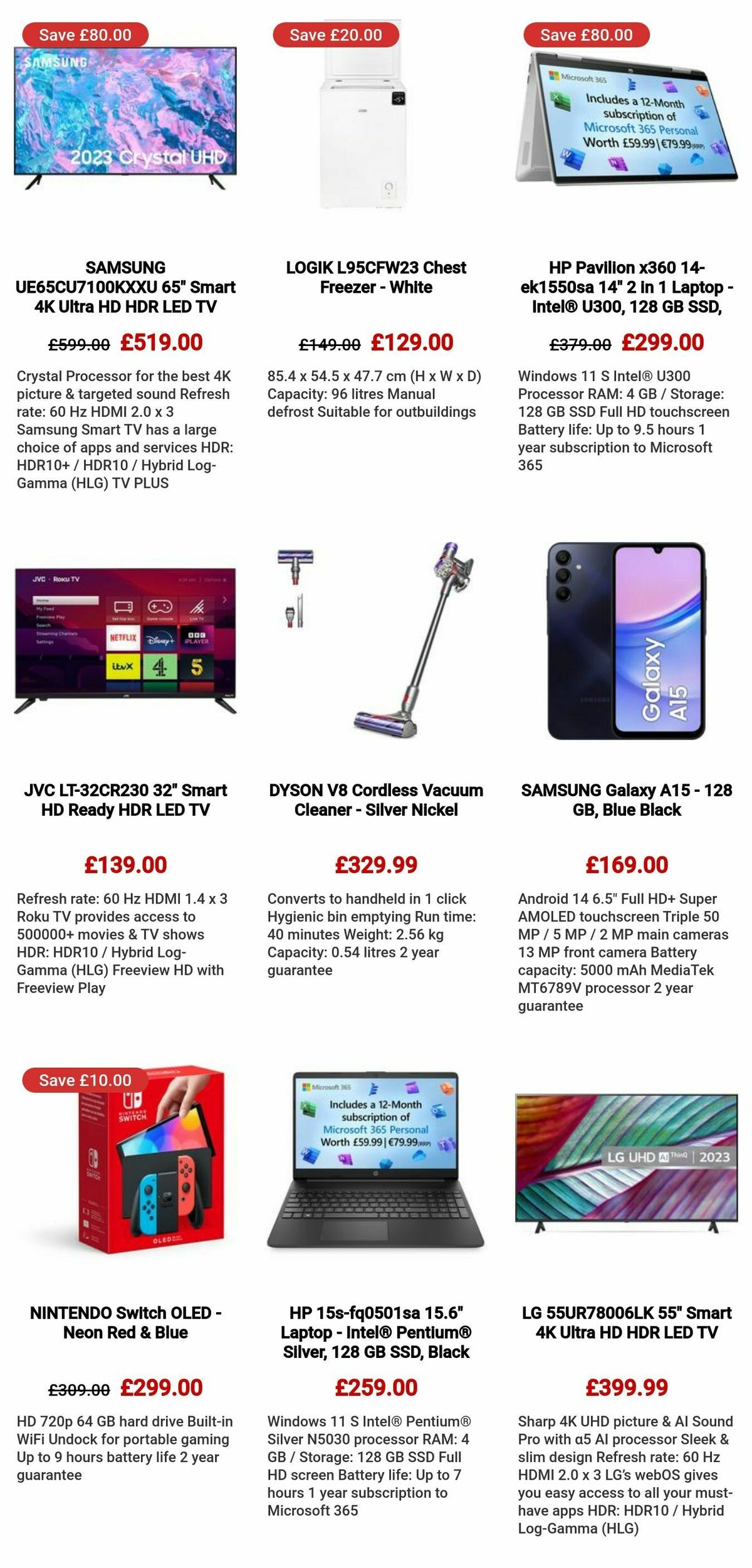 Currys Offers from 9 May