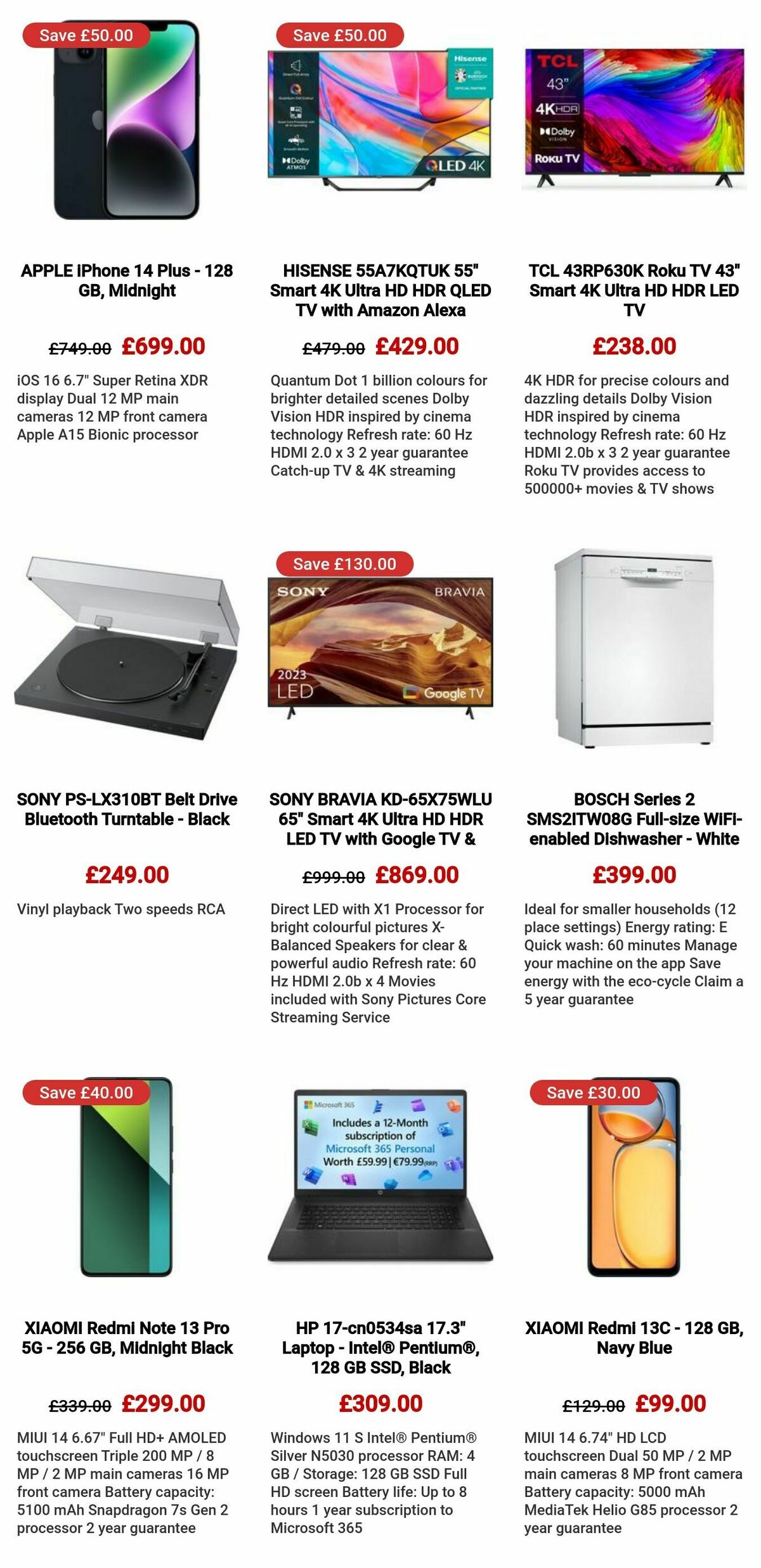 Currys Offers from 9 May