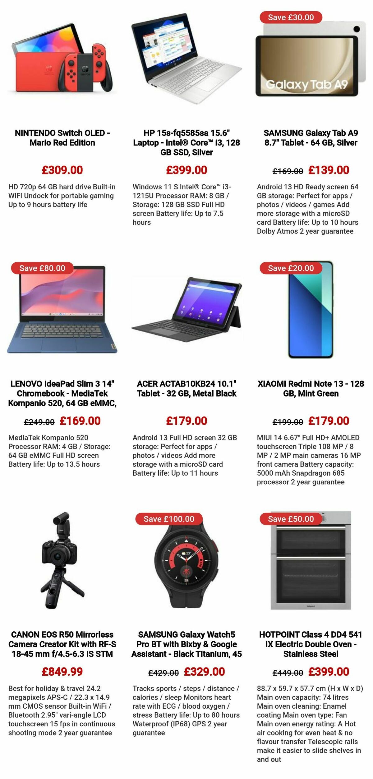 Currys Offers from 9 May