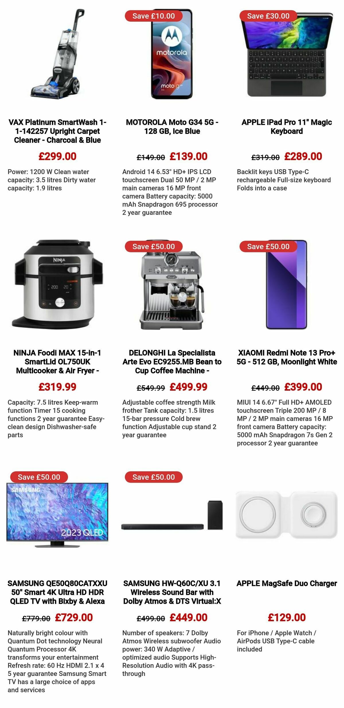 Currys Offers from 9 May