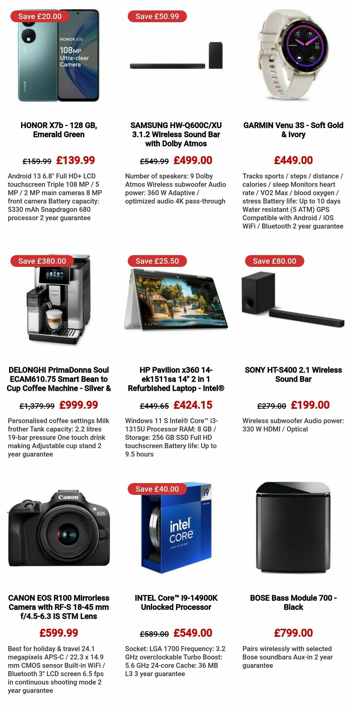 Currys Offers from 9 May