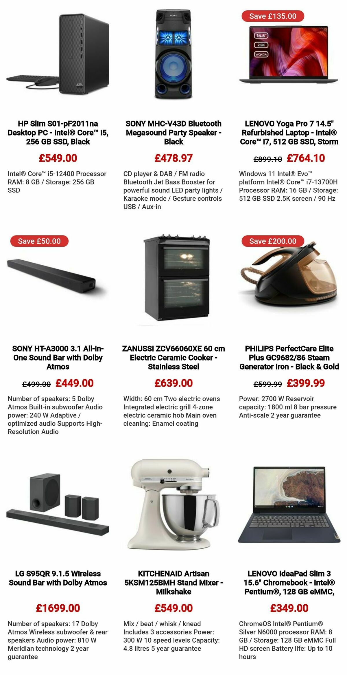 Currys Offers from 9 May