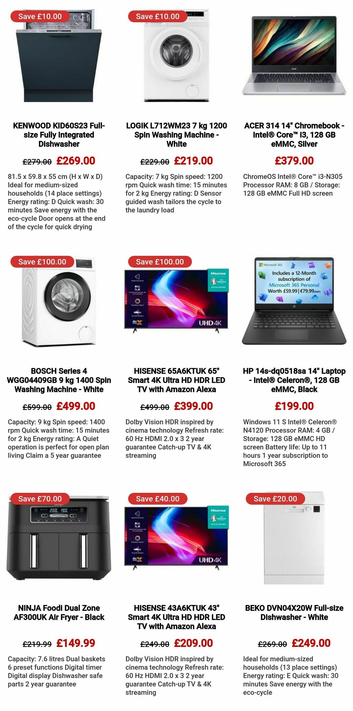 Currys Offers from 9 May