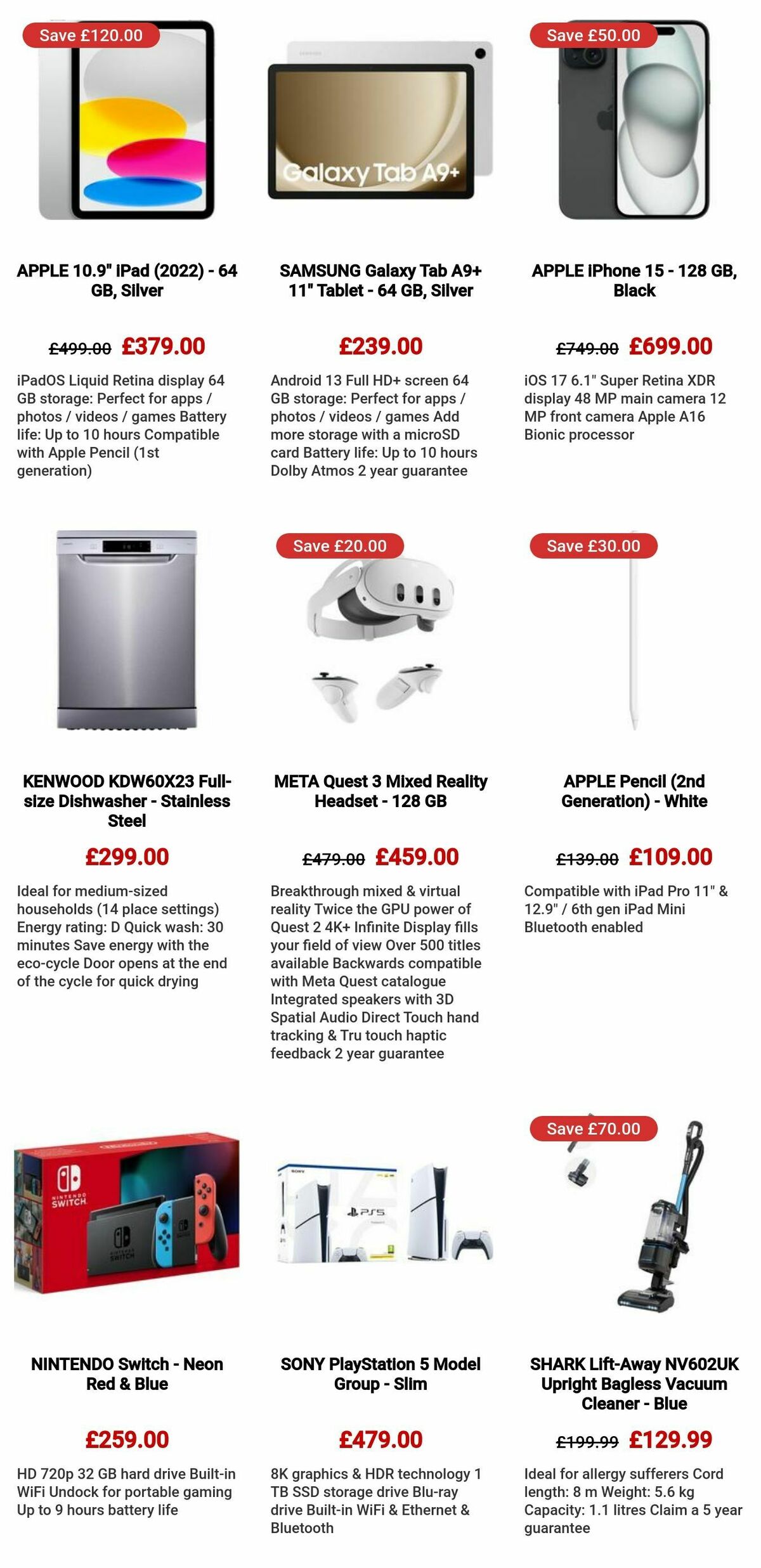 Currys Offers from 9 May