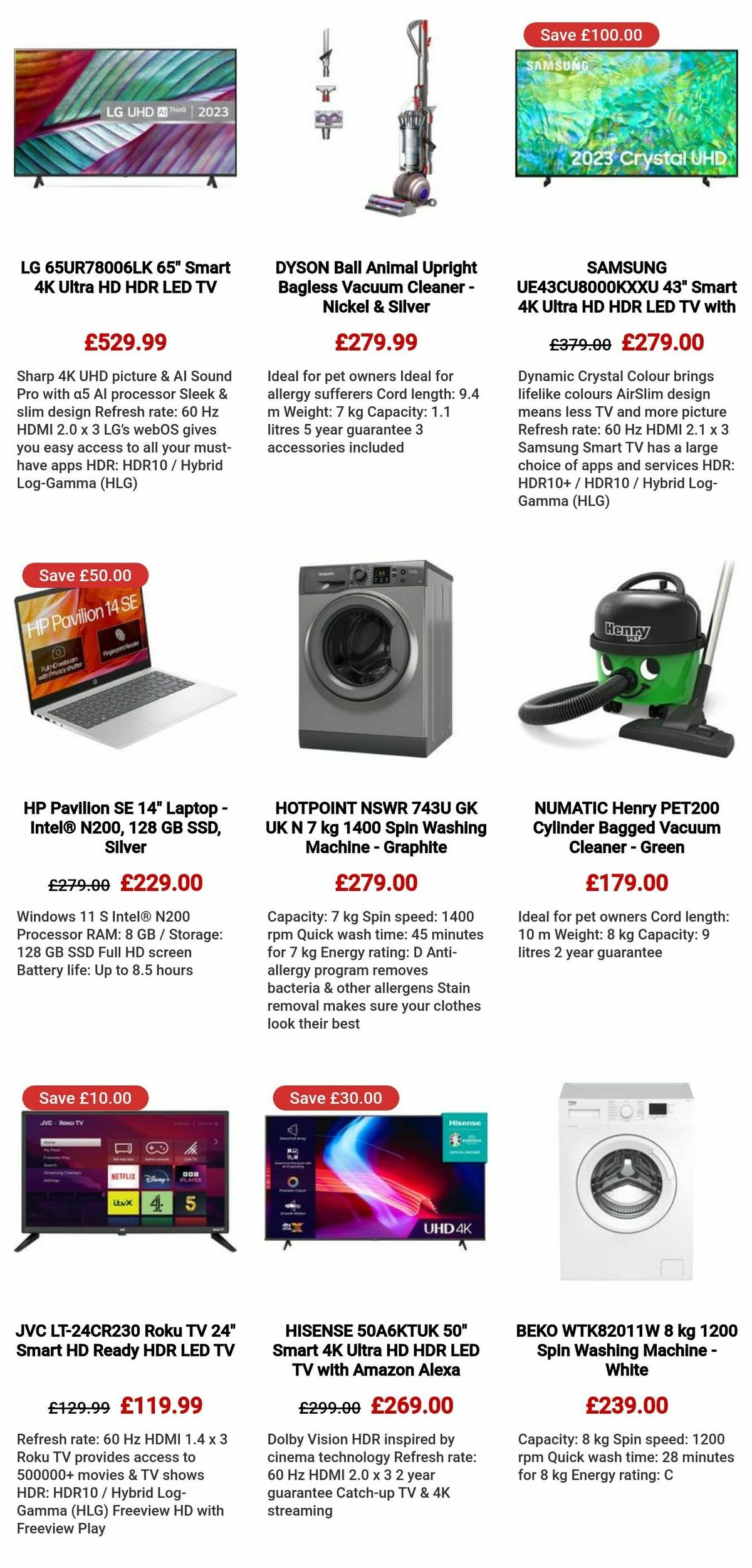 Currys Offers from 9 May