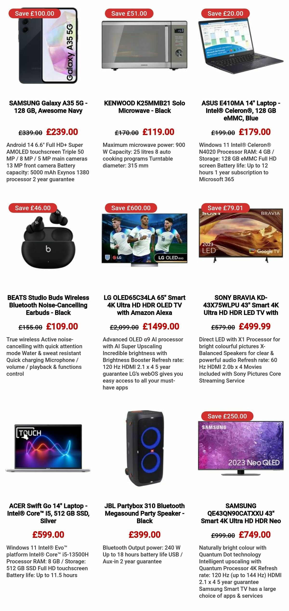 Currys Offers from 23 May