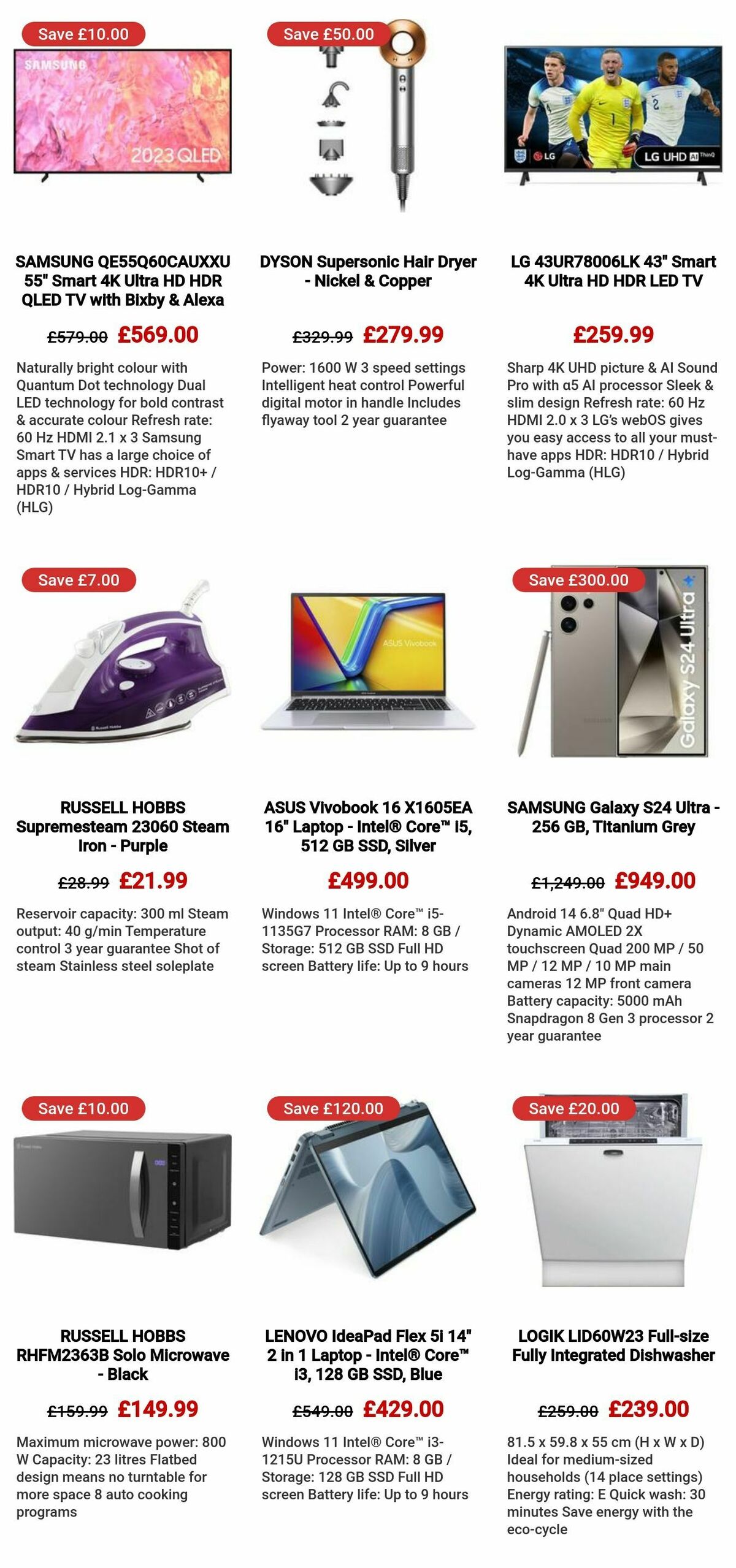 Currys Offers from 23 May