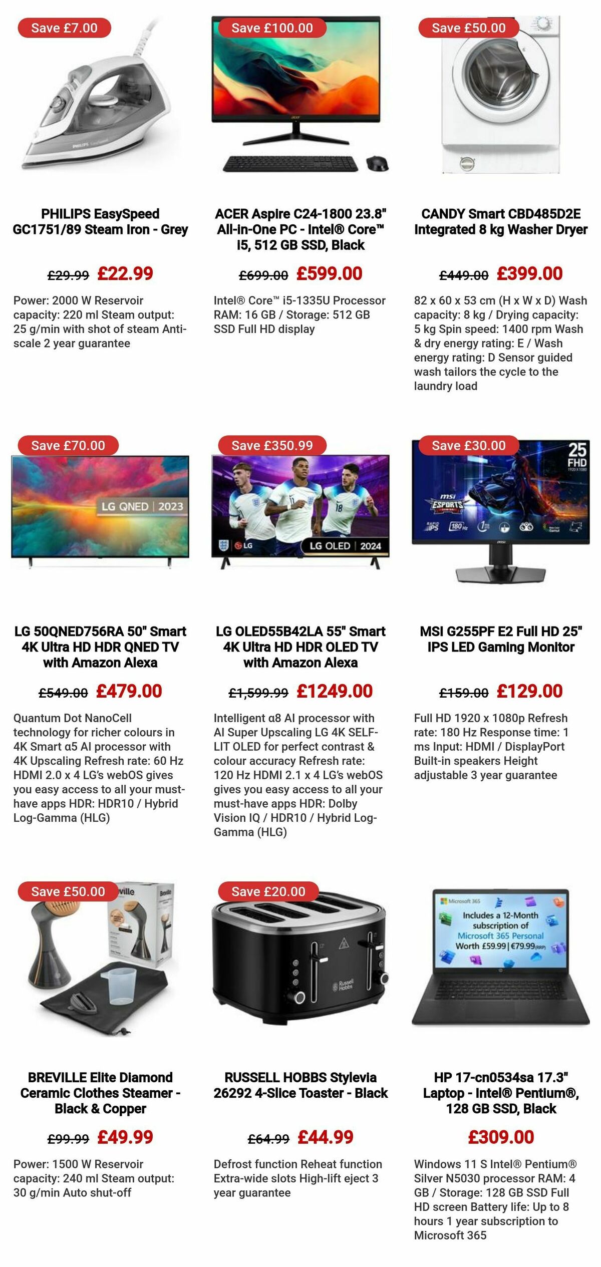 Currys Offers from 23 May