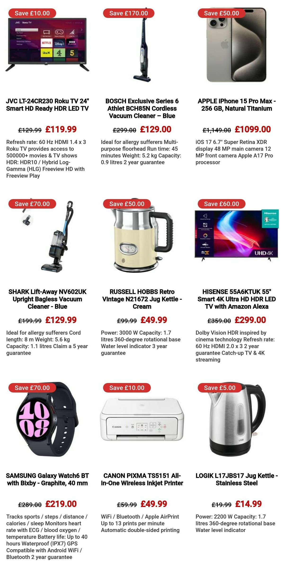 Currys Offers from 23 May