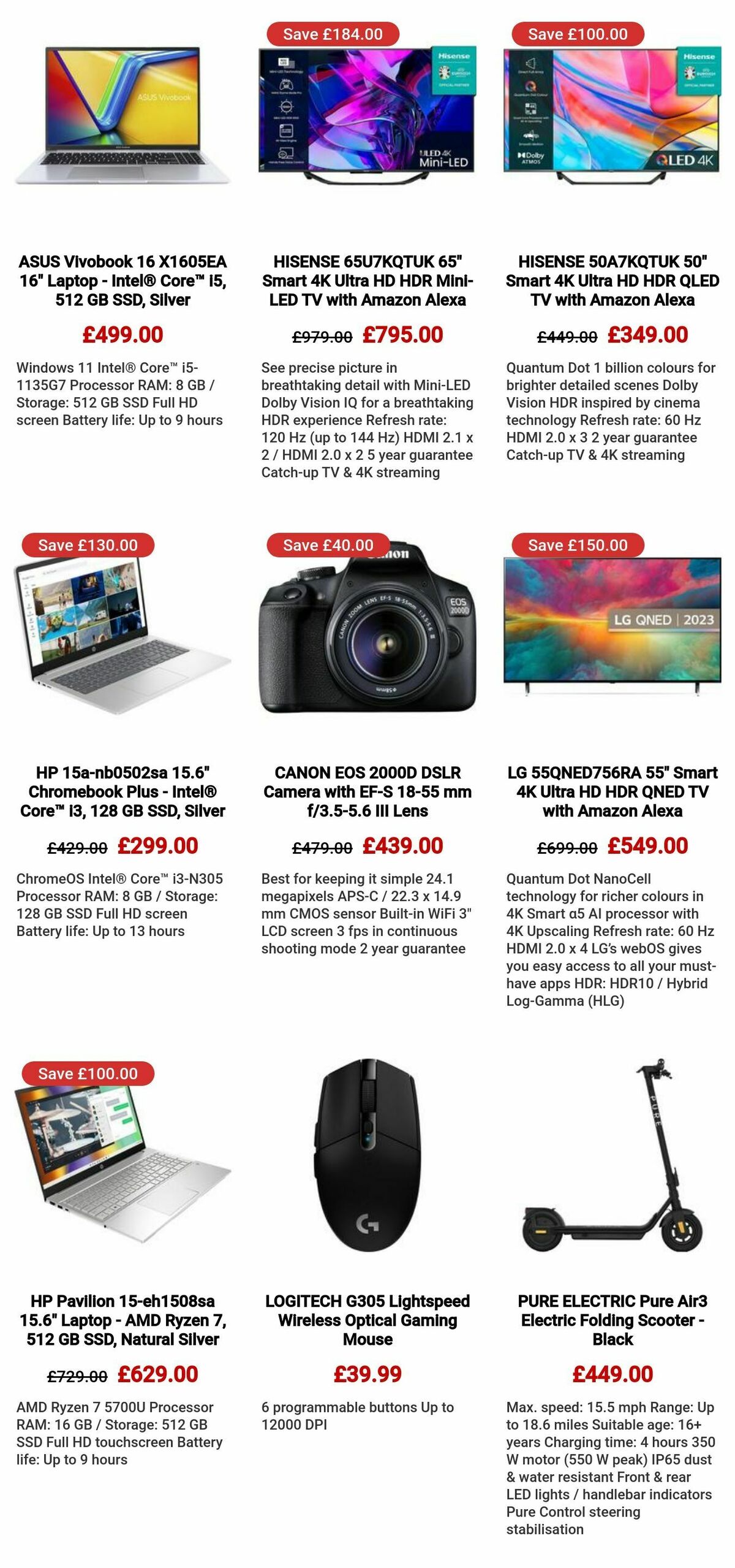 Currys Offers from 6 June