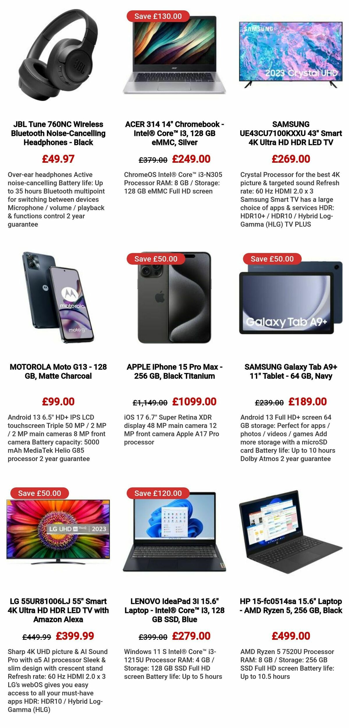 Currys Offers from 6 June