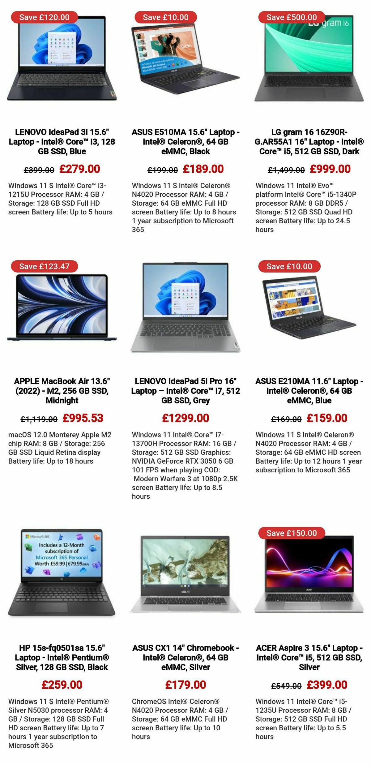 Currys Offers from 6 June