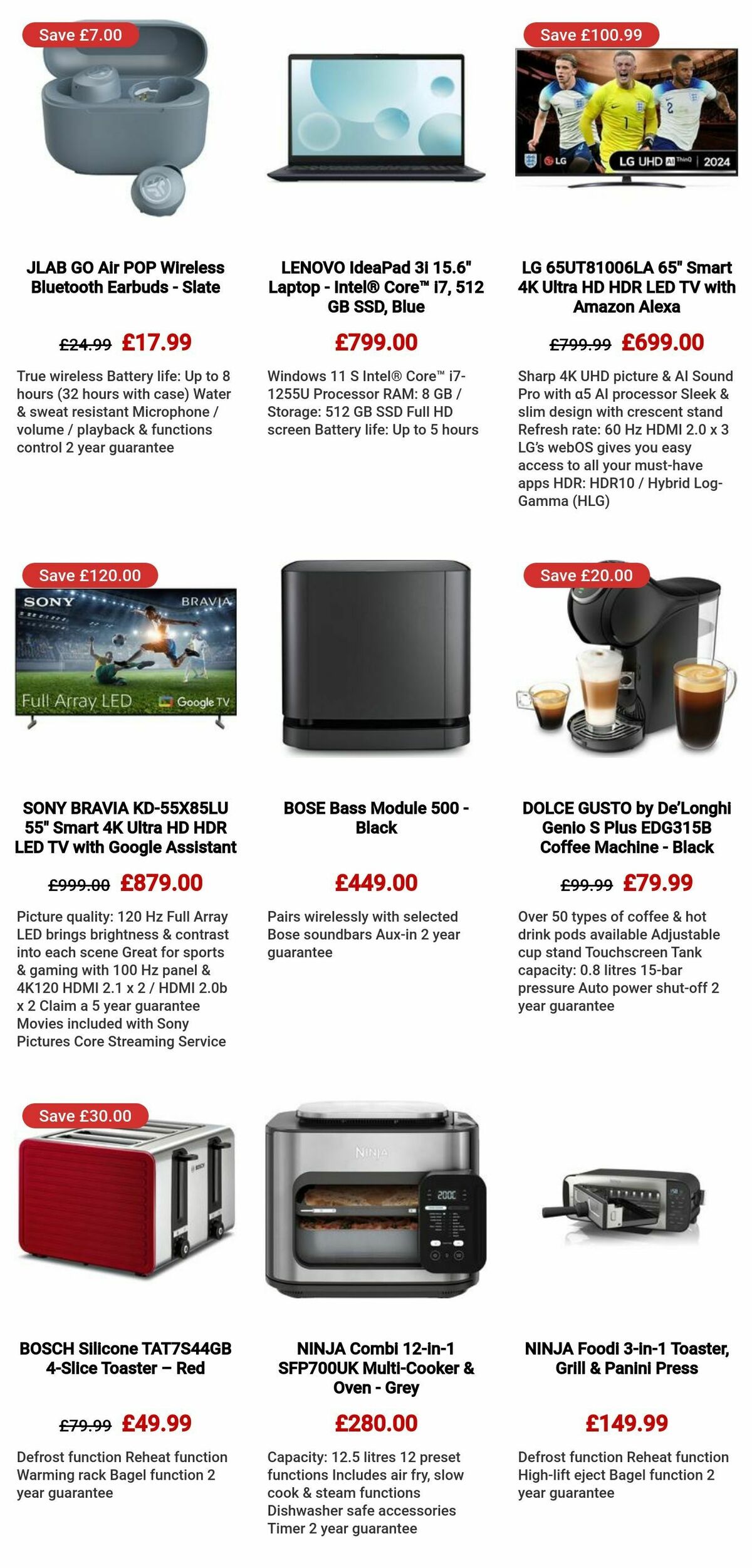 Currys Offers from 4 July