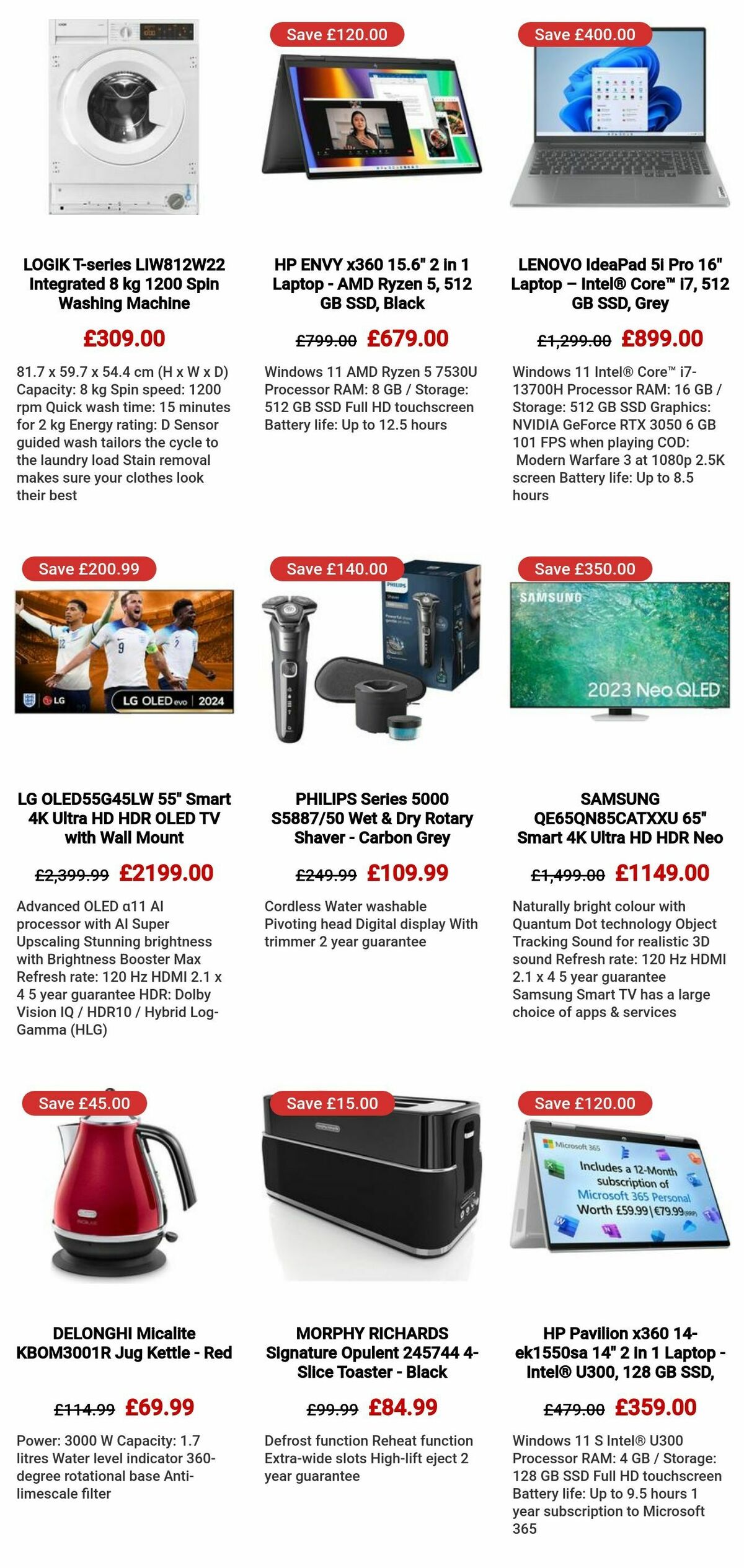 Currys Offers from 4 July