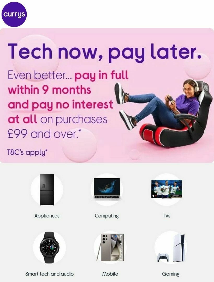 Currys Offers from 25 July