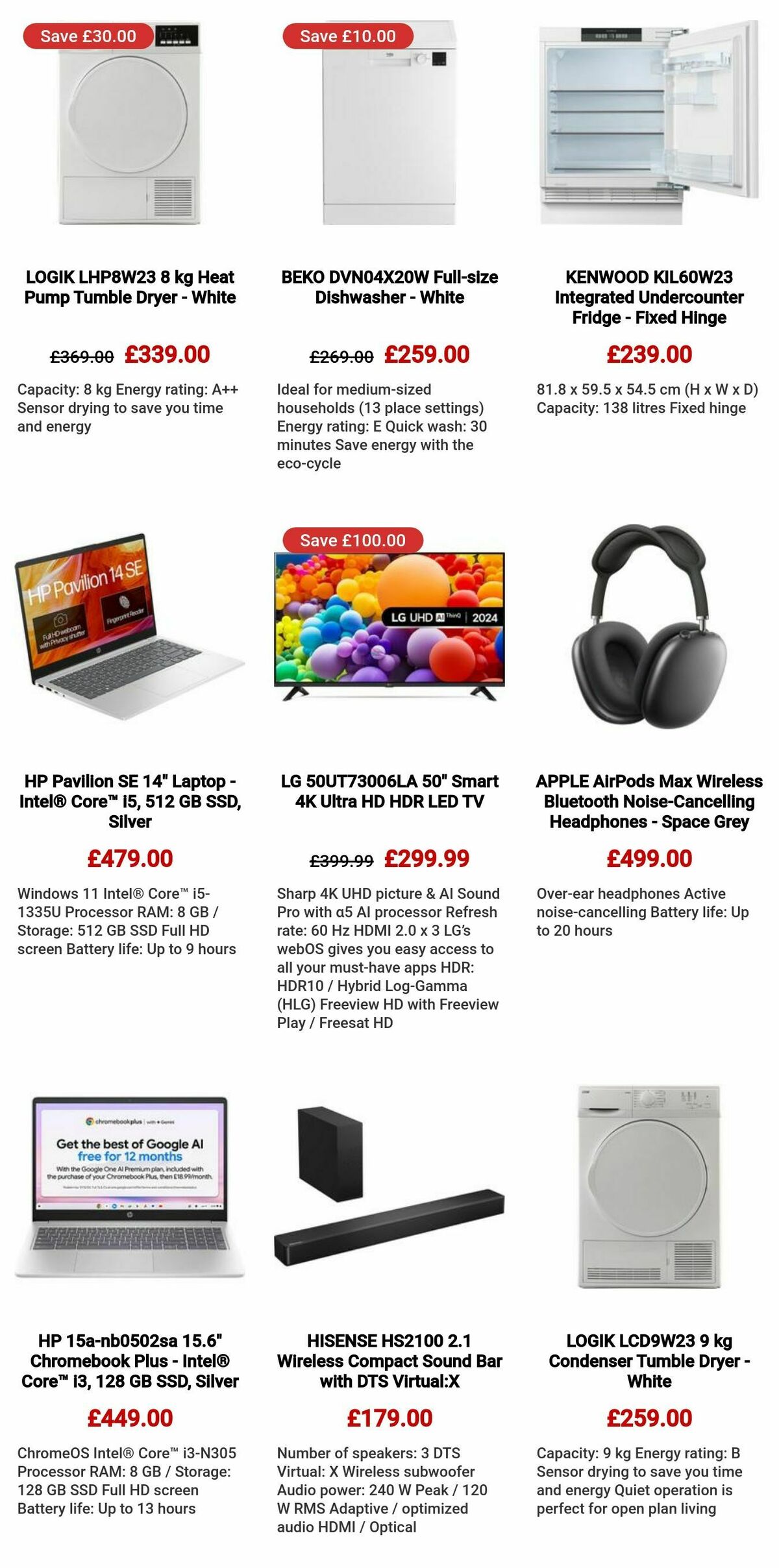 Currys Offers from 25 July