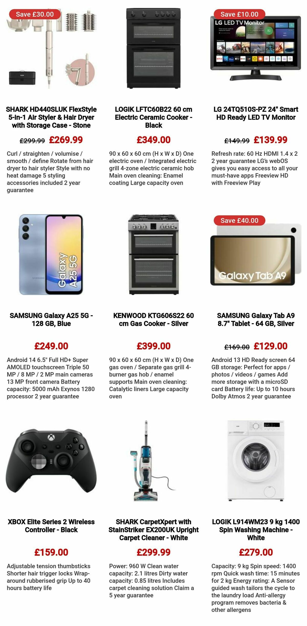 Currys Offers from 25 July