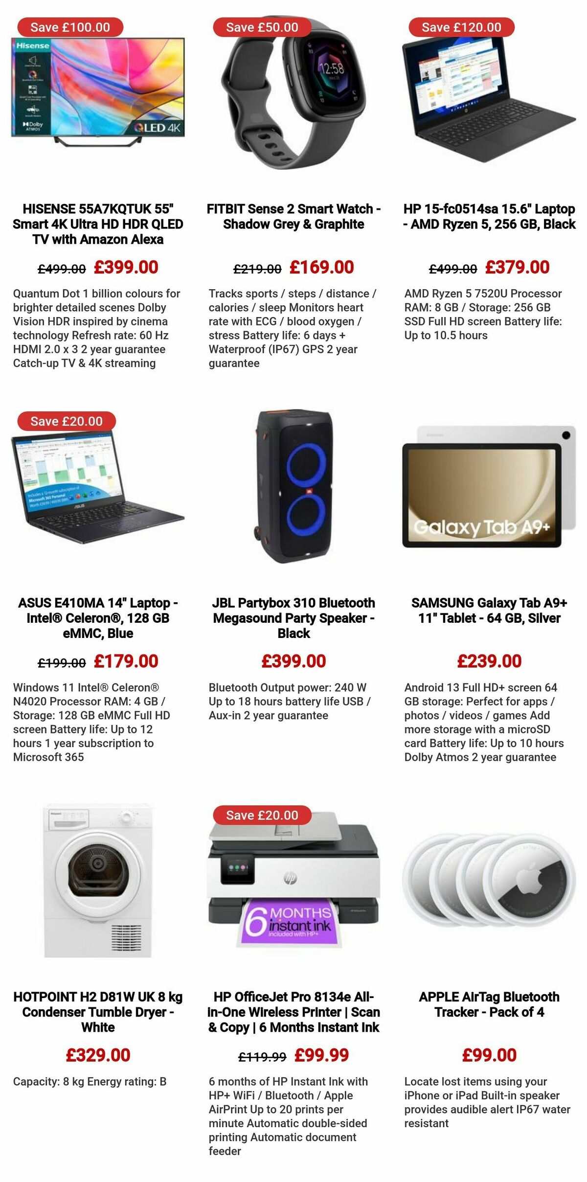 Currys Offers from 25 July