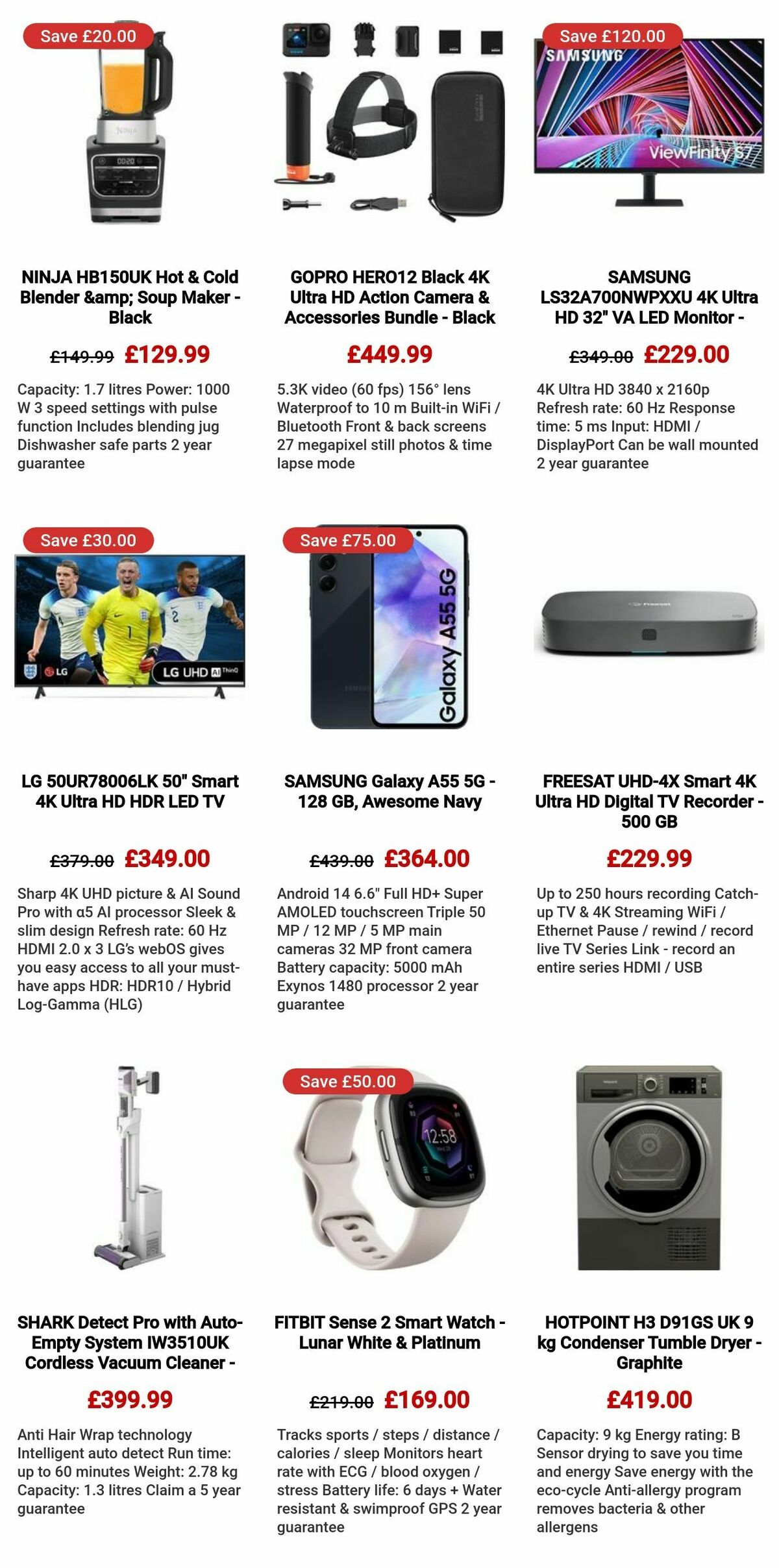 Currys Offers from 25 July