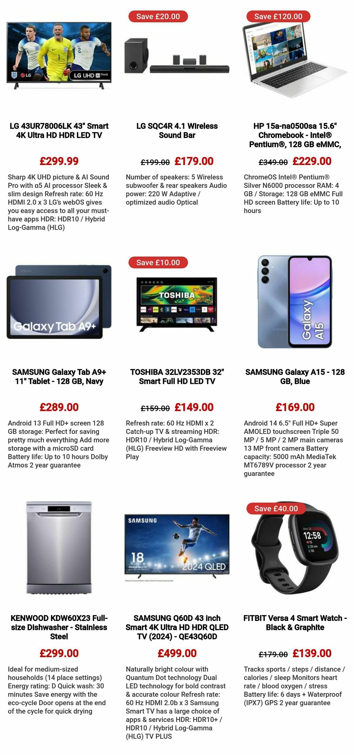 Currys Offers from 25 July