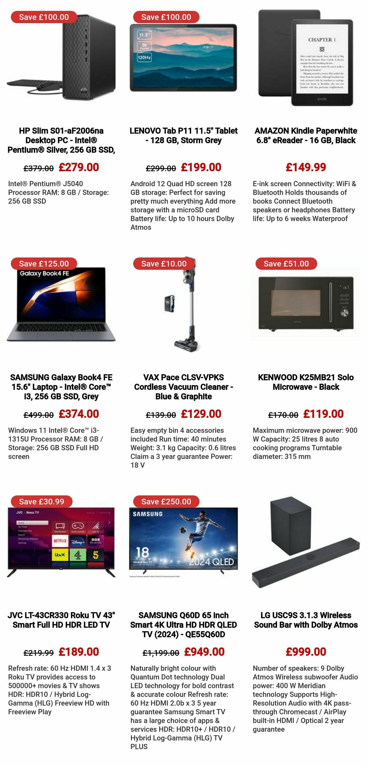 Currys Offers from 25 July