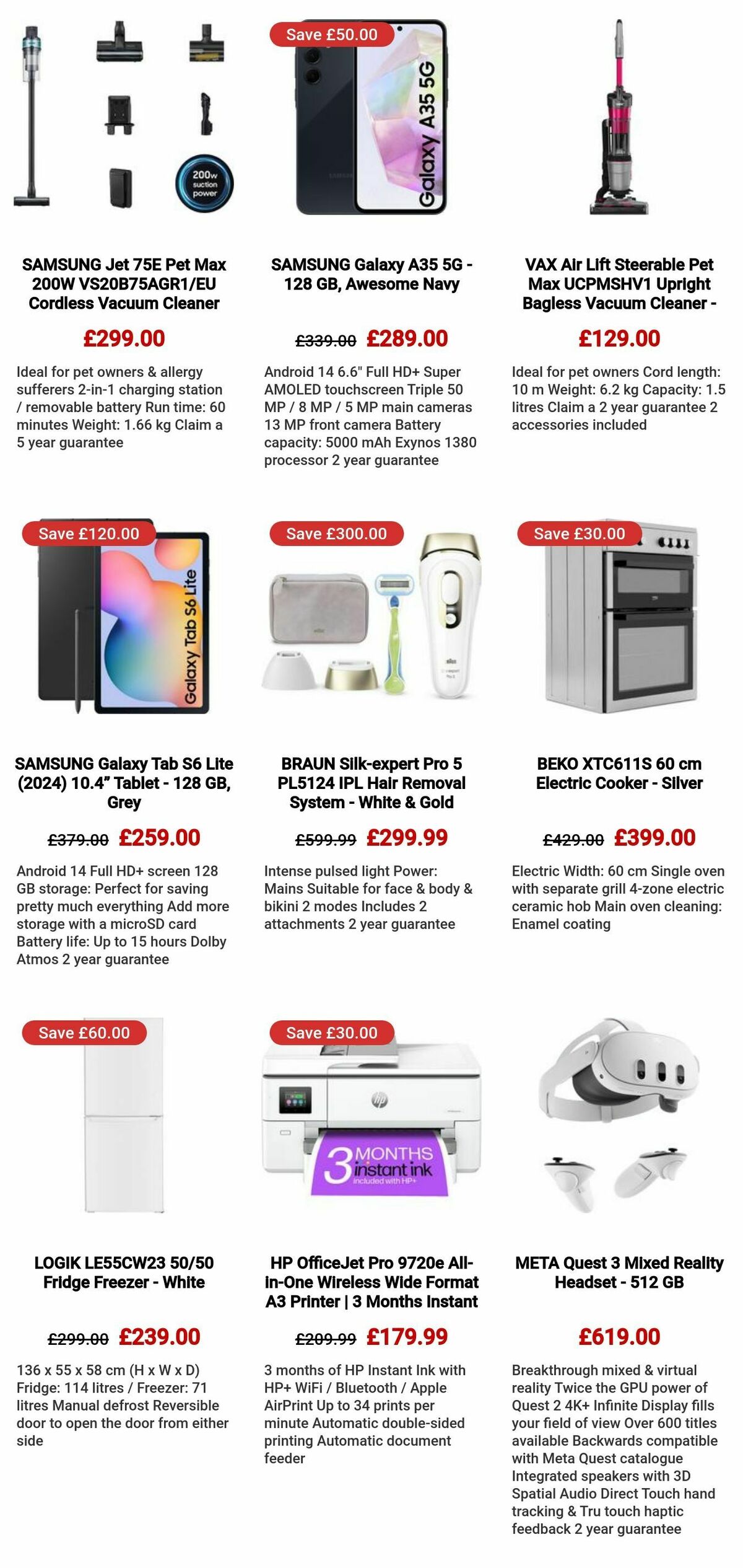 Currys Offers from 25 July